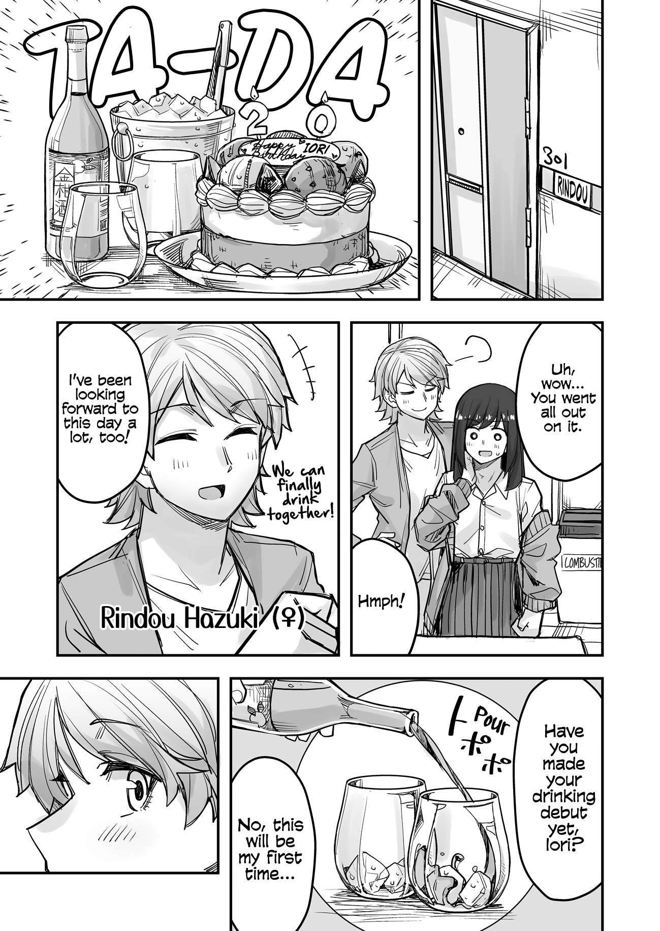 Halaman dari Ikemen Joshi to Josou Danshi Chapter 71