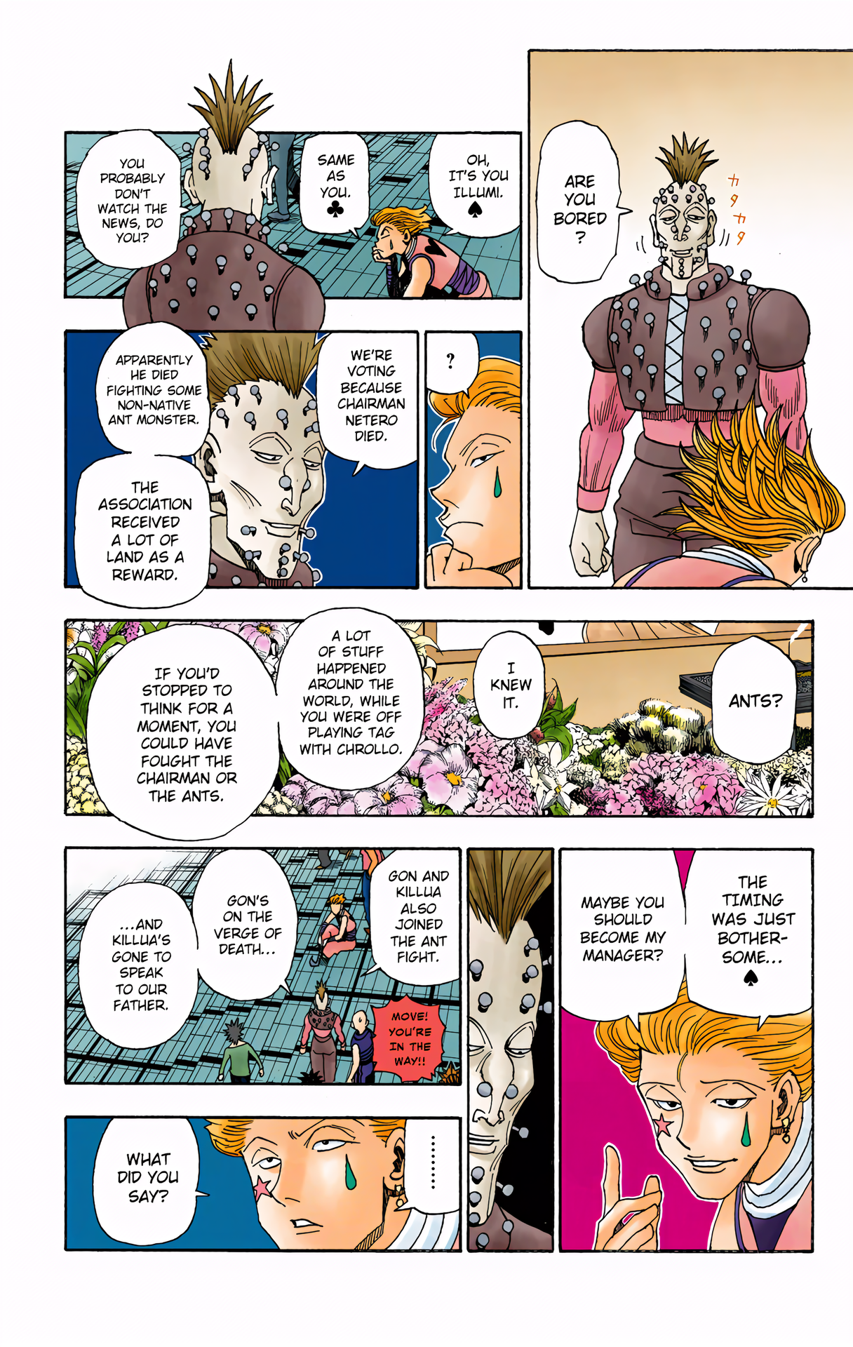 Halaman dari HUNTER x HUNTER (Official Colored) Chapter 320