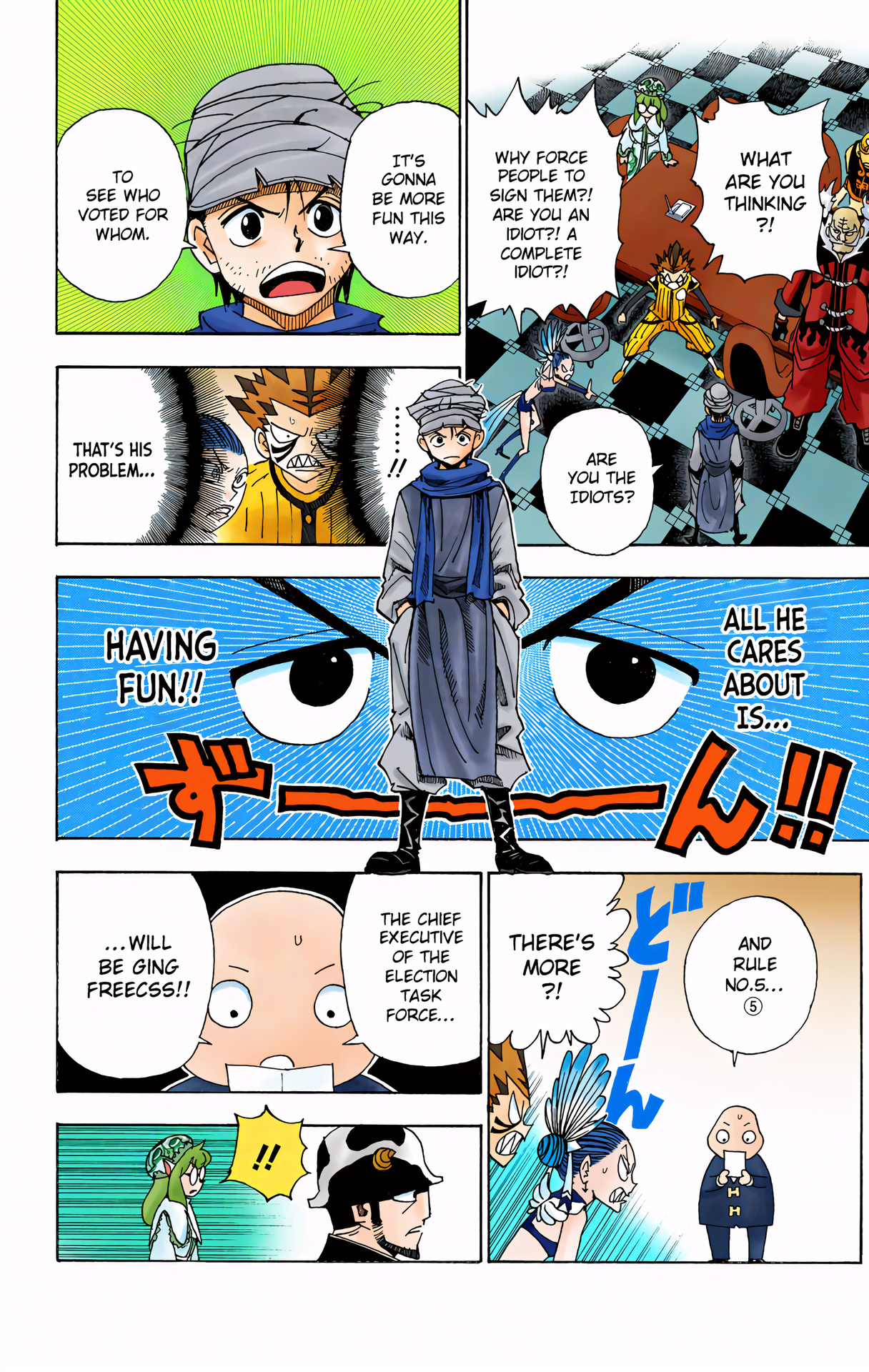 Halaman dari HUNTER x HUNTER (Official Colored) Chapter 320