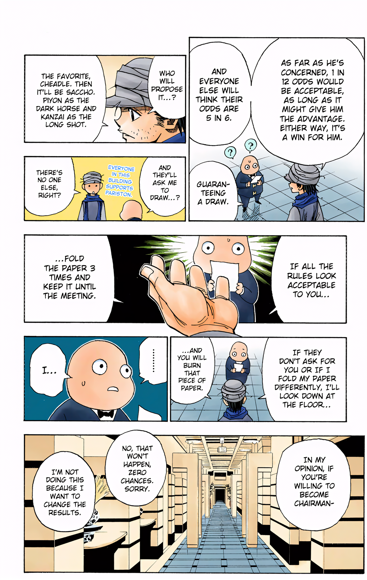 Halaman dari HUNTER x HUNTER (Official Colored) Chapter 320
