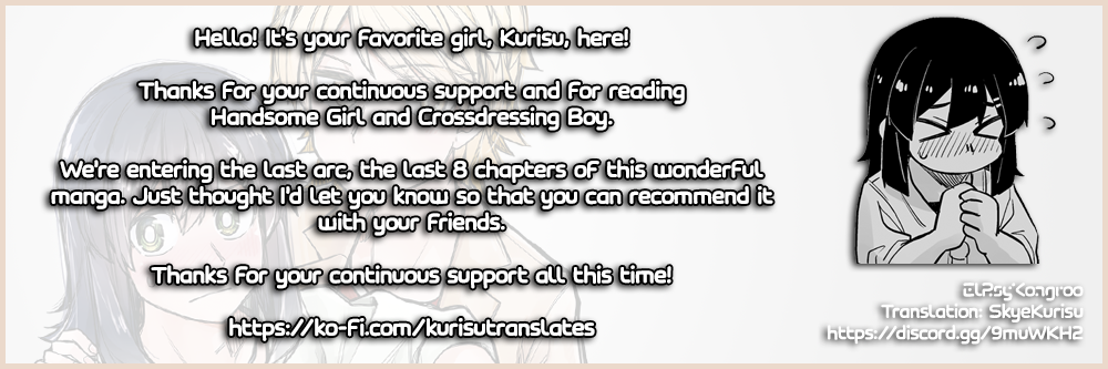 Halaman dari Ikemen Joshi to Josou Danshi Chapter 97