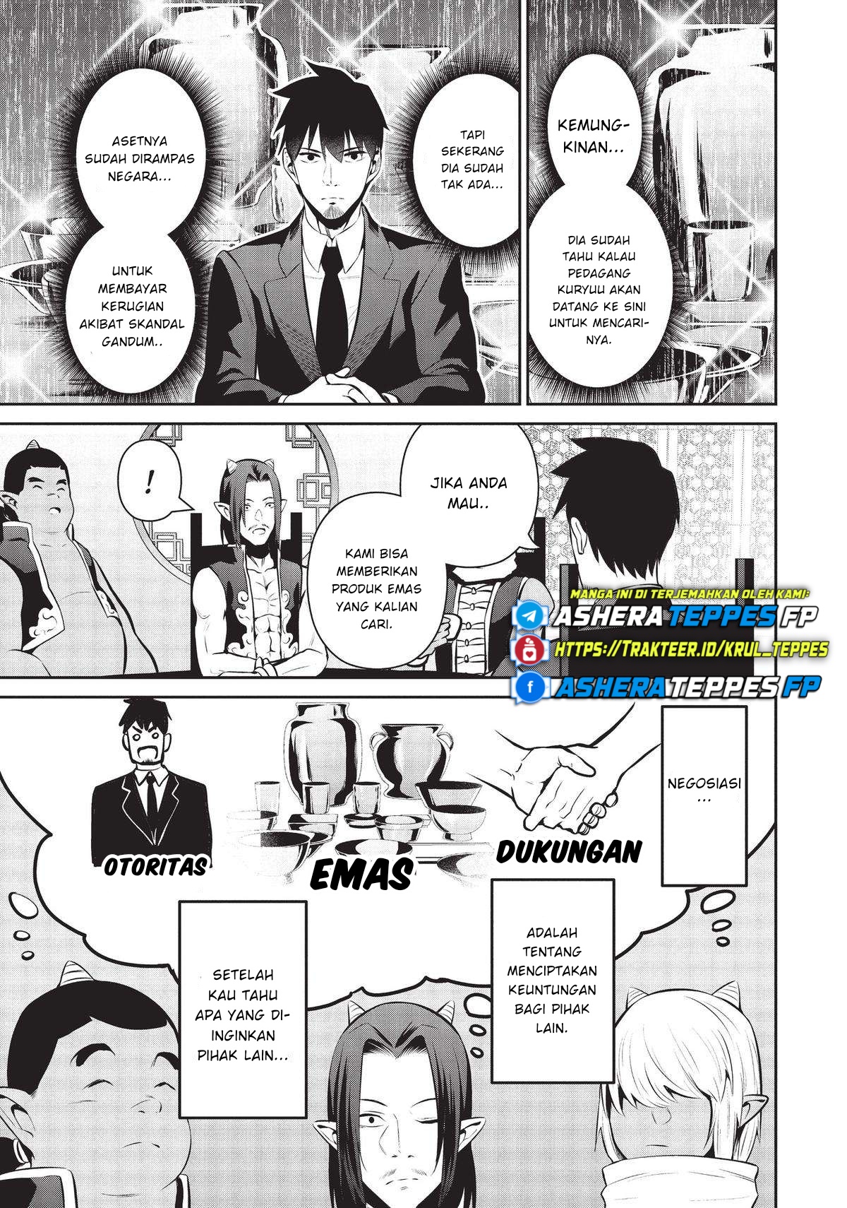 Salaryman ga Isekai ni Ittara Shitennou ni Natta Hanashi Chapter 46 - halaman 16
