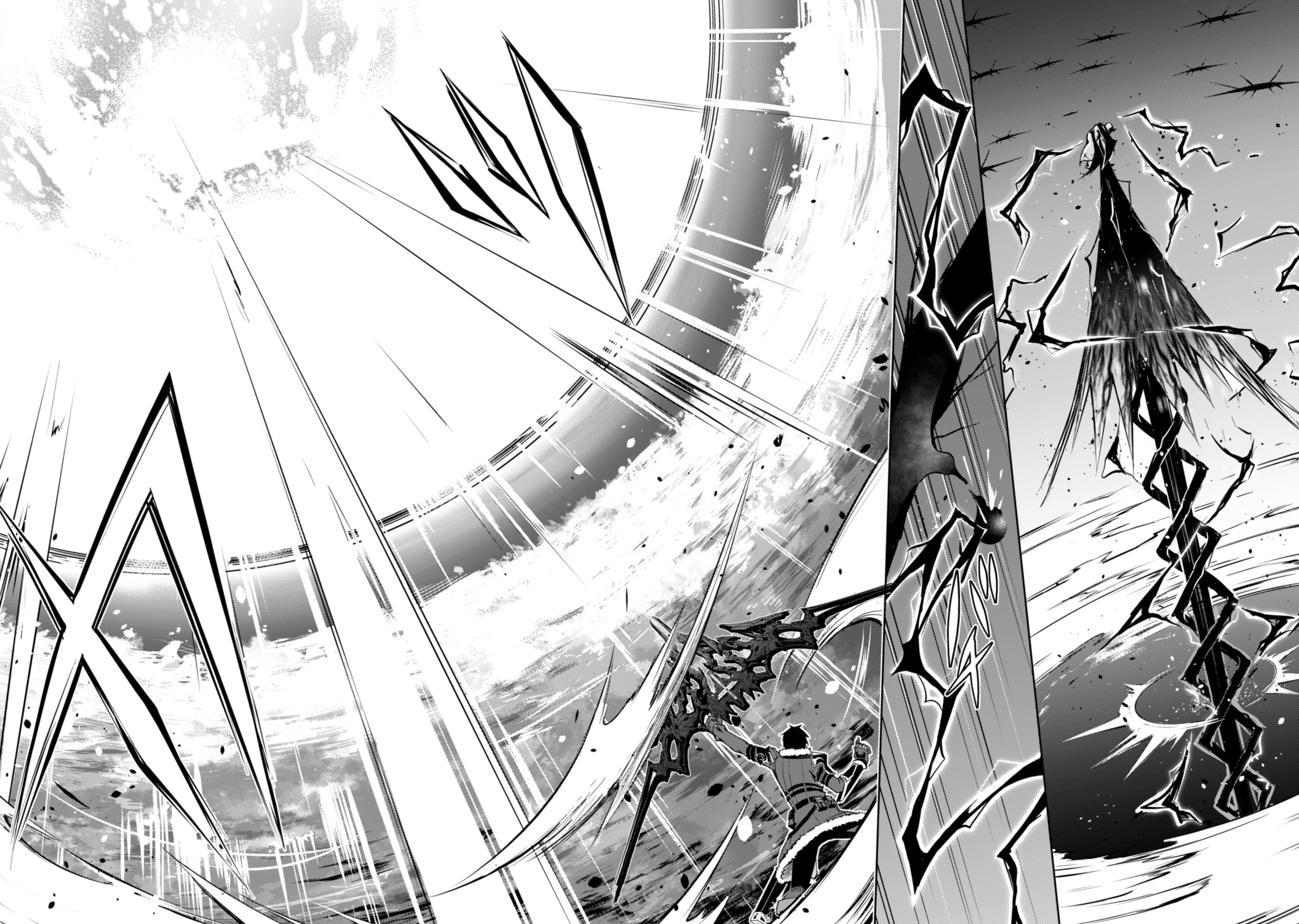 Halaman dari Boushoku no Berserk ~Ore dake Level to Iu Gainen wo Toppa suru~ Chapter 36