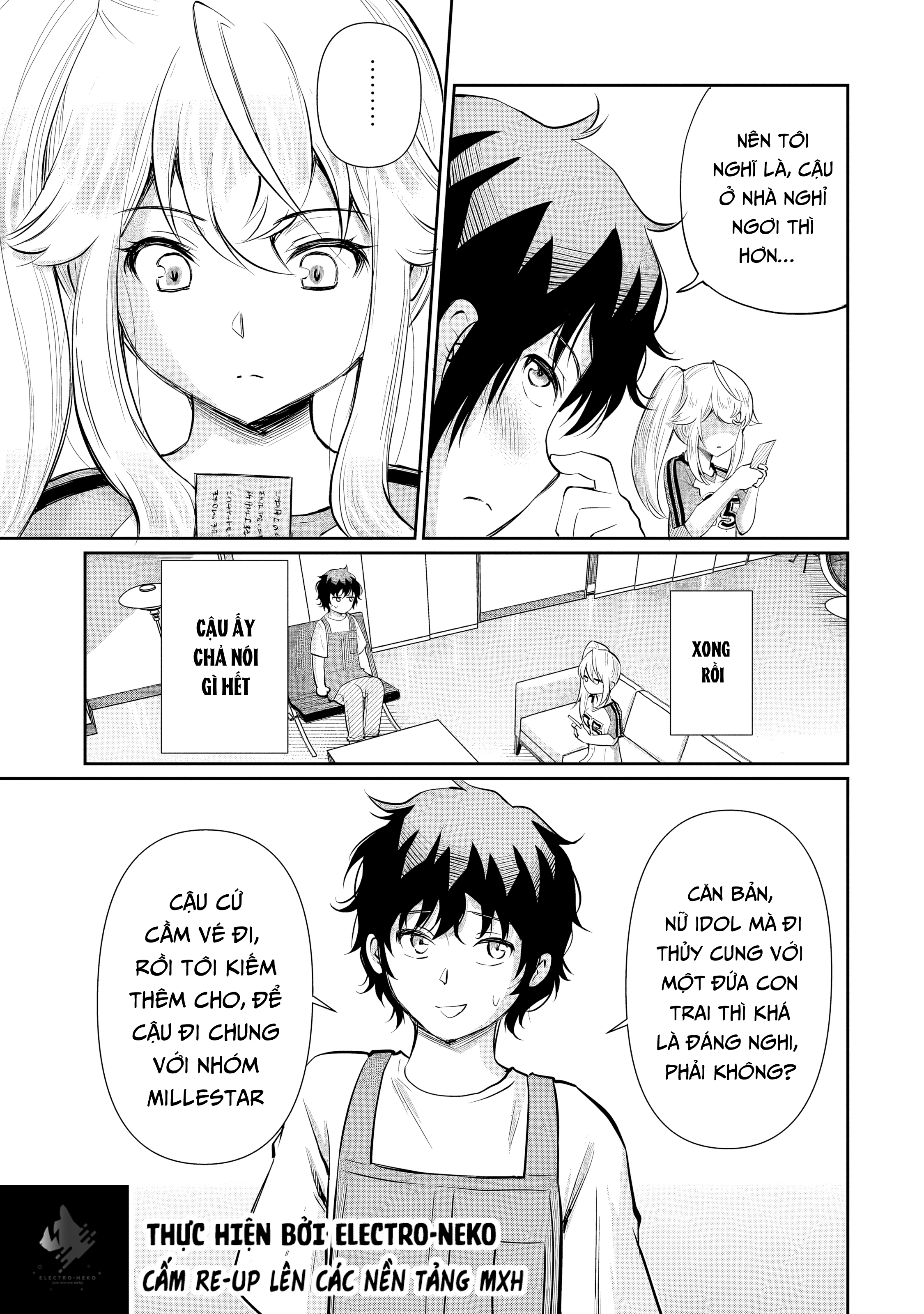 Cô Nàng Idol Đói Bụng Và Anh Chàng Yêu Nội Trợ Chap 17.2 - Next Chap 18