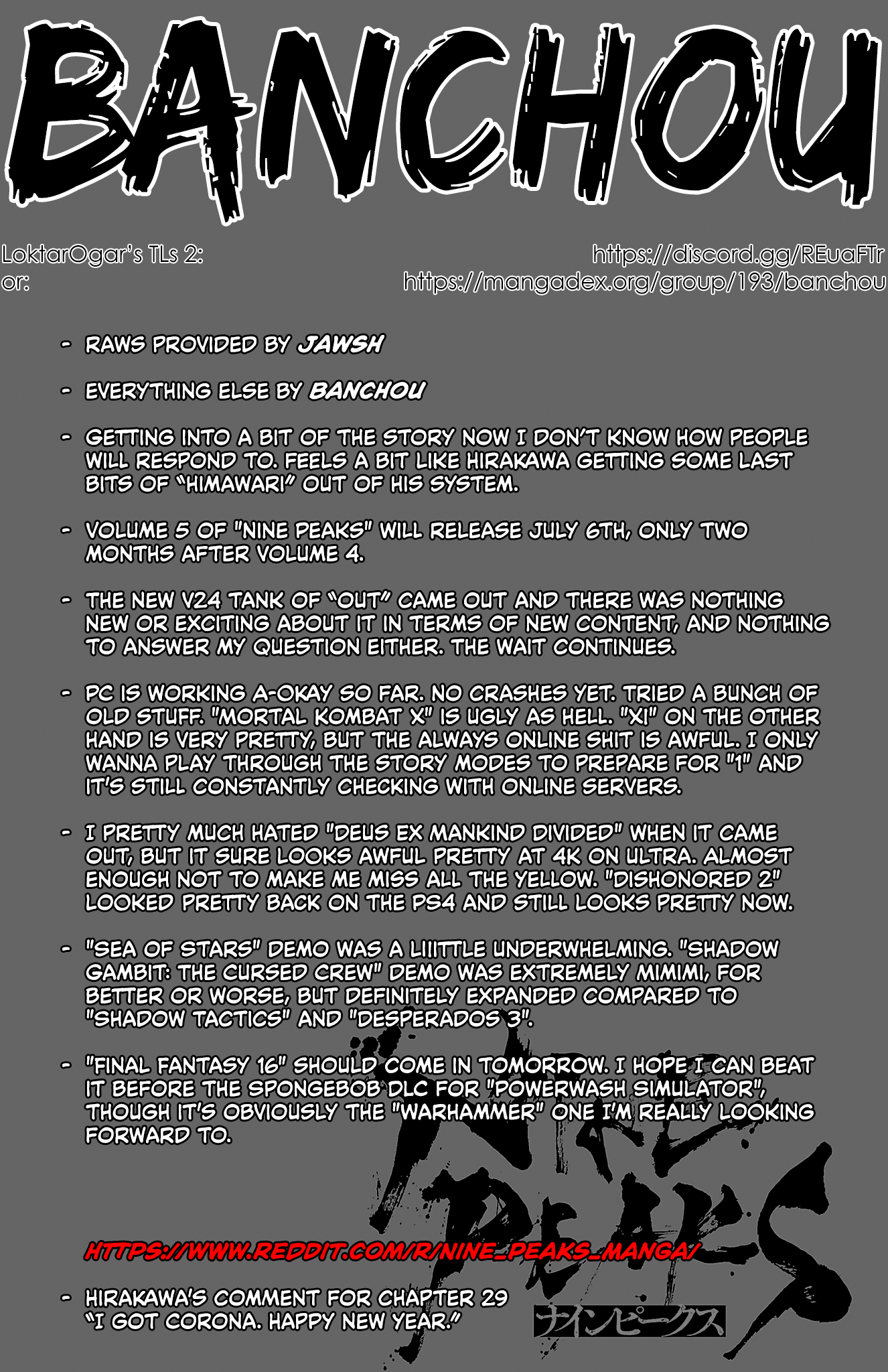 Chapter 29 – I Need Your Love page