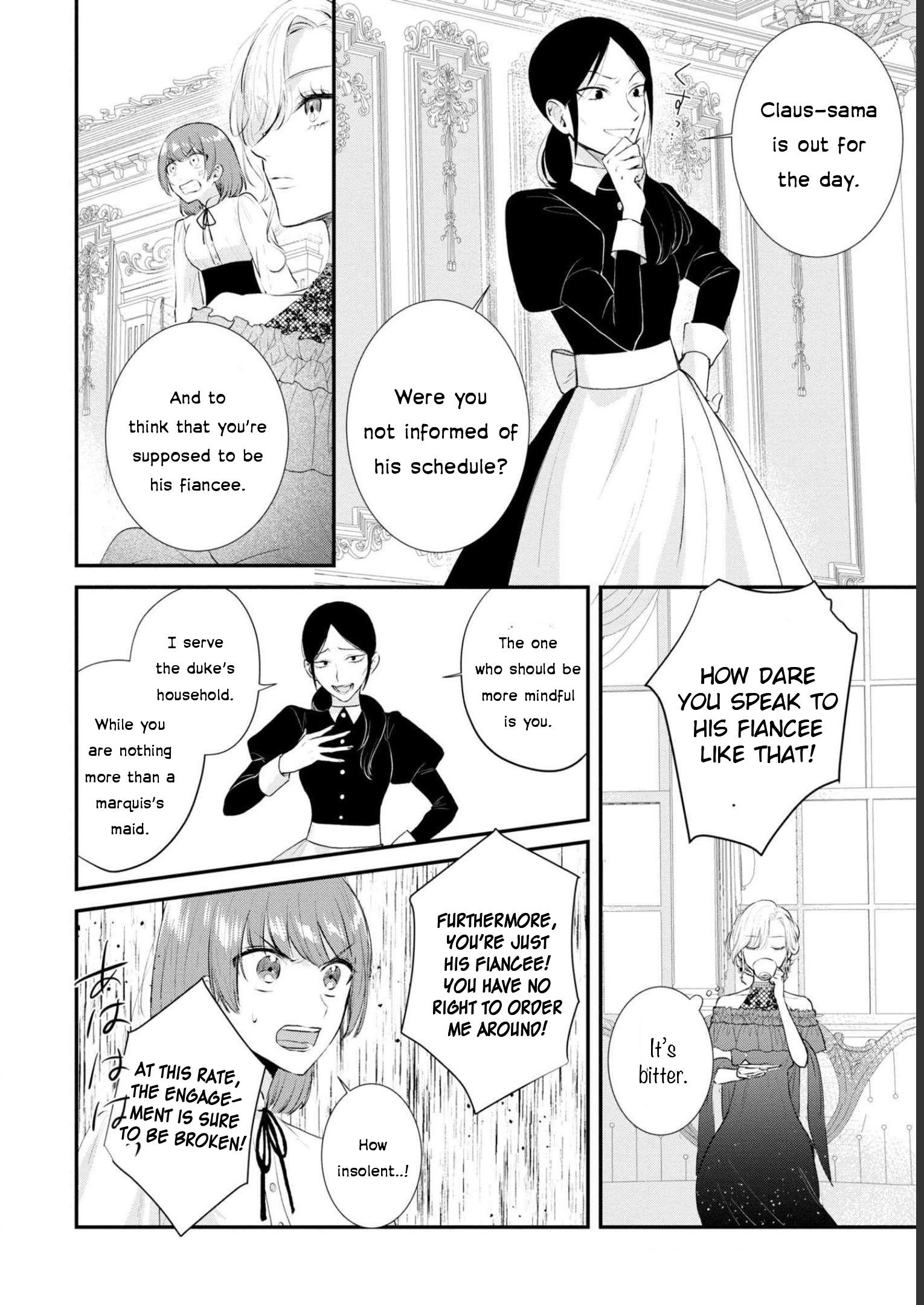 Halaman dari Though I May Be a Villainess, I'll Show You I Can Obtain Happiness! Chapter 4
