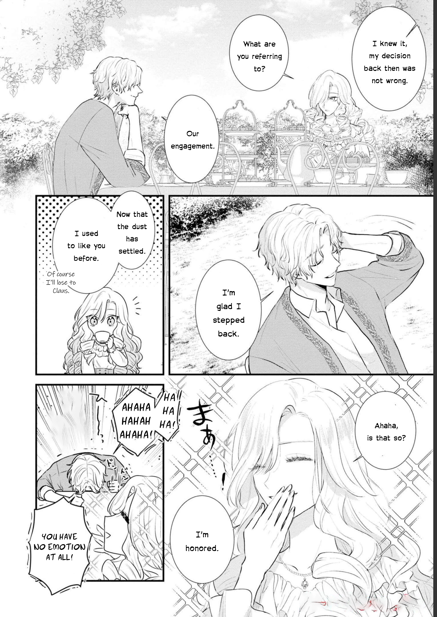 Halaman dari Though I May Be a Villainess, I'll Show You I Can Obtain Happiness! Chapter 4