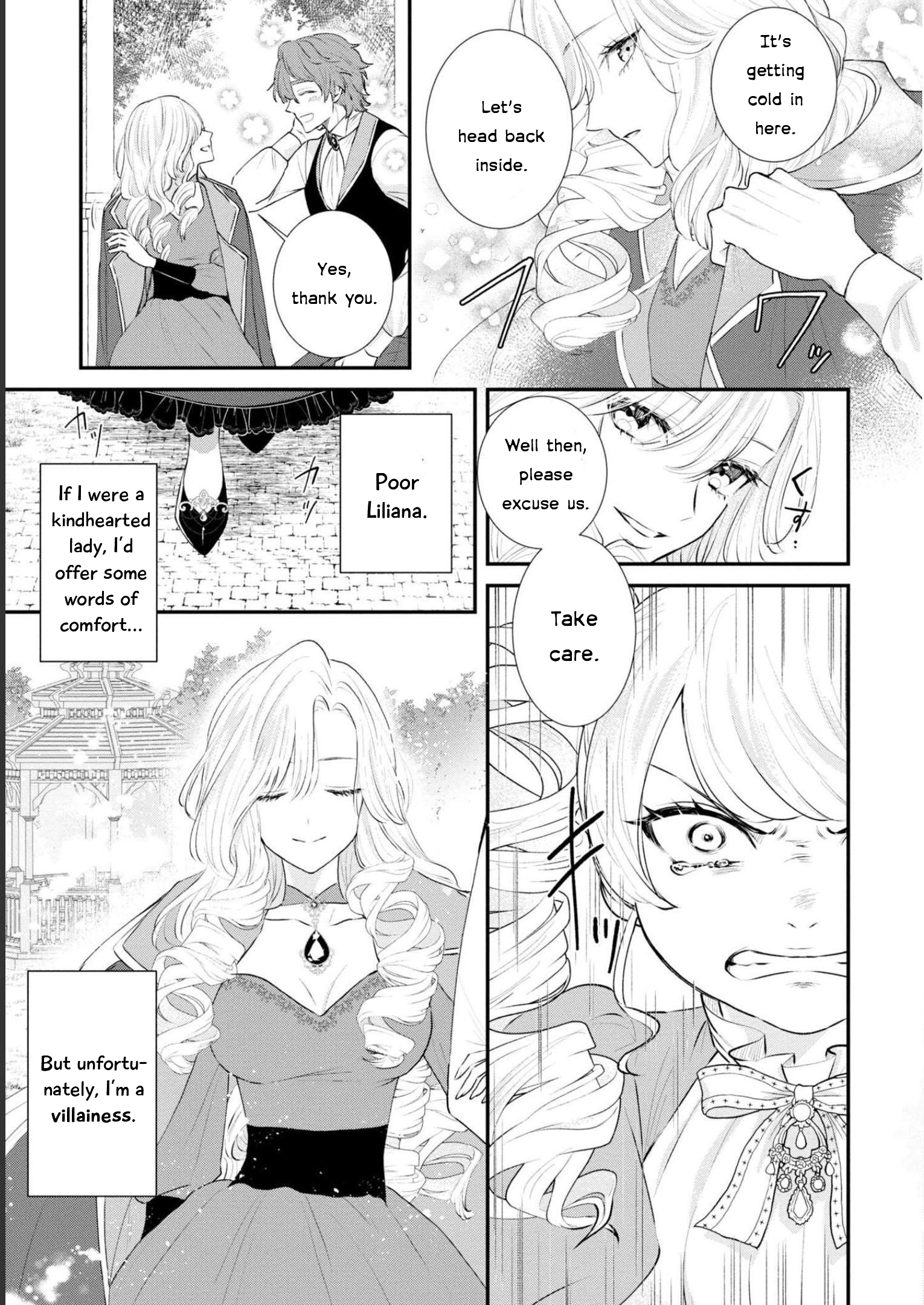 Halaman dari Though I May Be a Villainess, I'll Show You I Can Obtain Happiness! Chapter 4