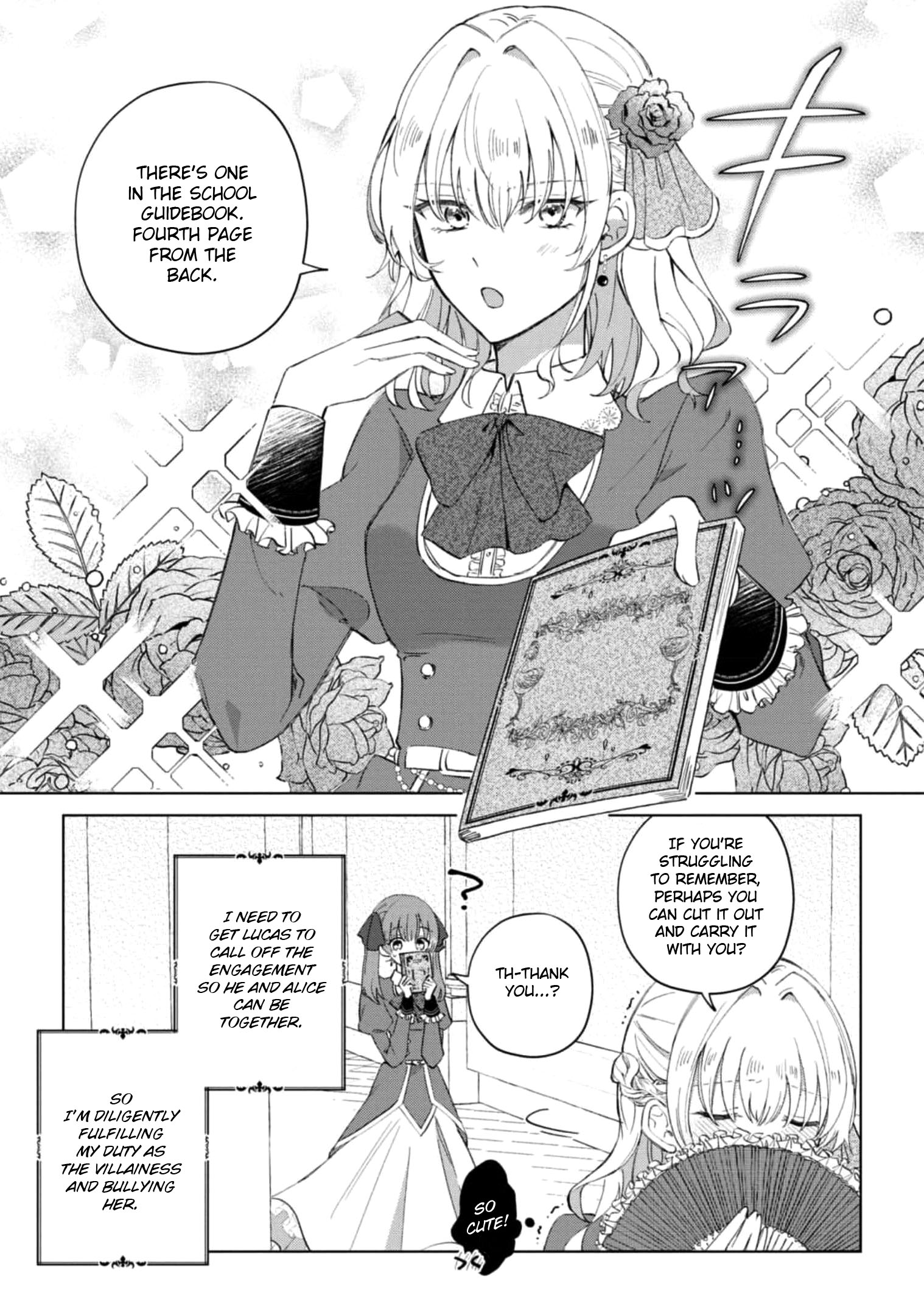 Halaman dari Though I May Be a Villainess, I'll Show You I Can Obtain Happiness! Chapter 1