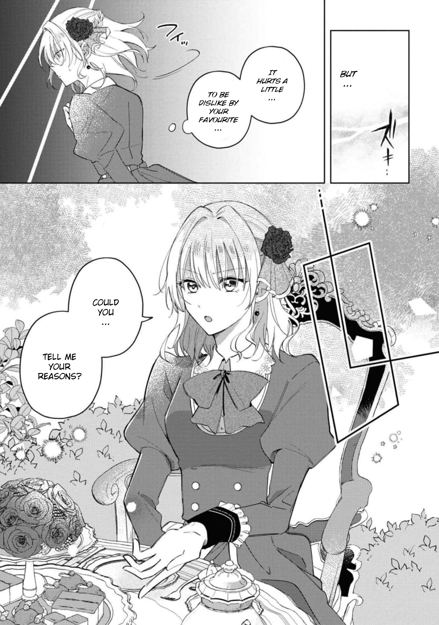Halaman dari Though I May Be a Villainess, I'll Show You I Can Obtain Happiness! Chapter 1