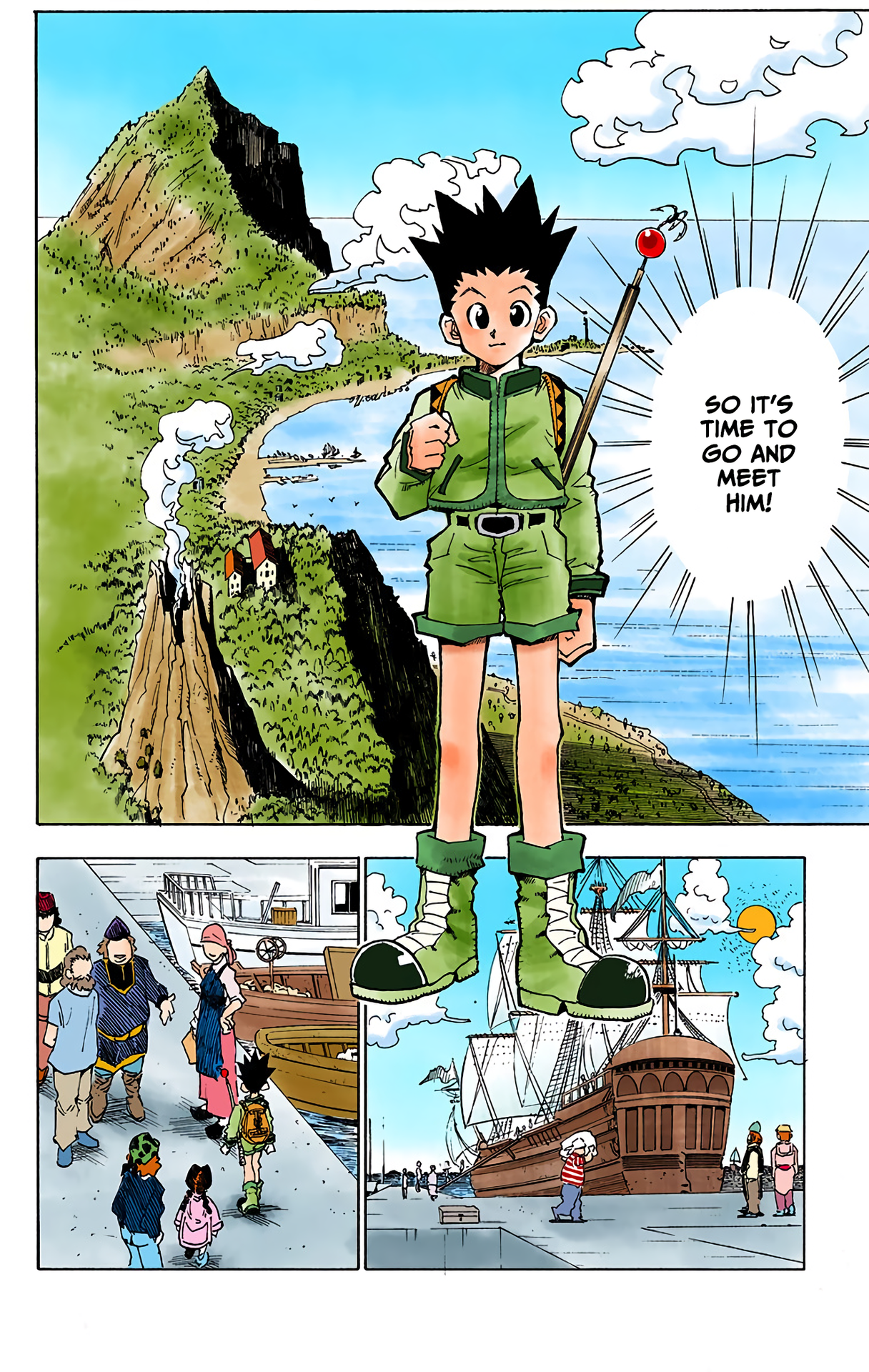 Halaman dari HUNTER x HUNTER (Official Colored) Chapter 1