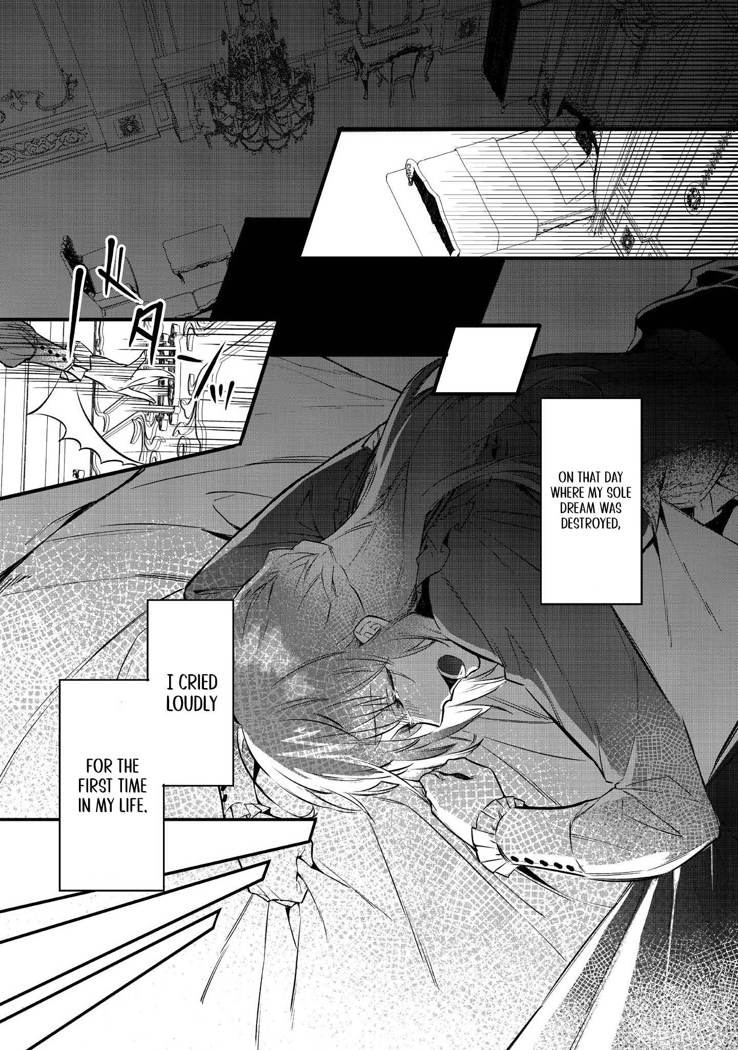 Halaman dari Konyaku Haki Sareta Kaedama Reijou, Hatsukoi no Toshiue Ouji ni Dekiai Sareru Chapter 1