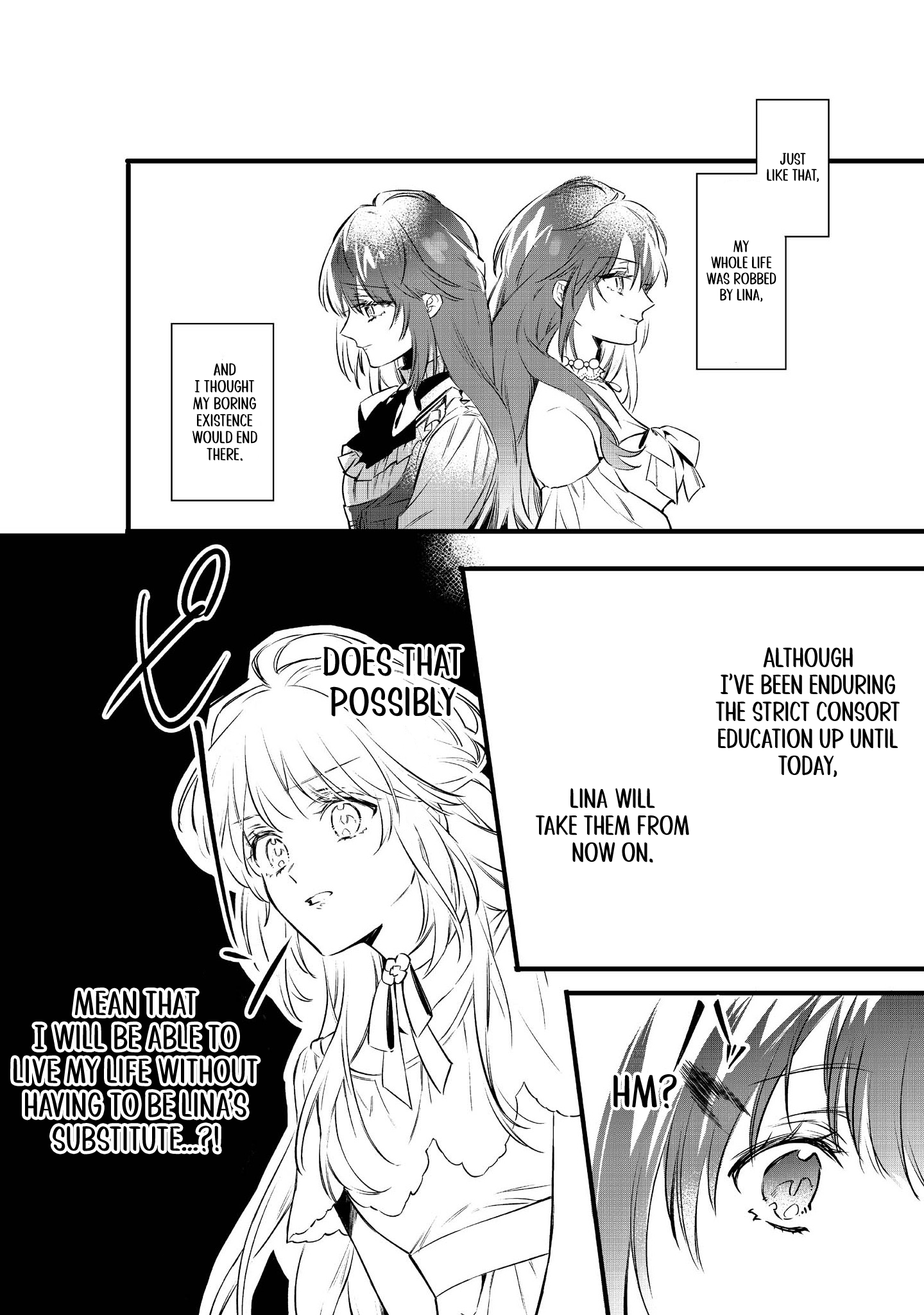 Halaman dari Konyaku Haki Sareta Kaedama Reijou, Hatsukoi no Toshiue Ouji ni Dekiai Sareru Chapter 1