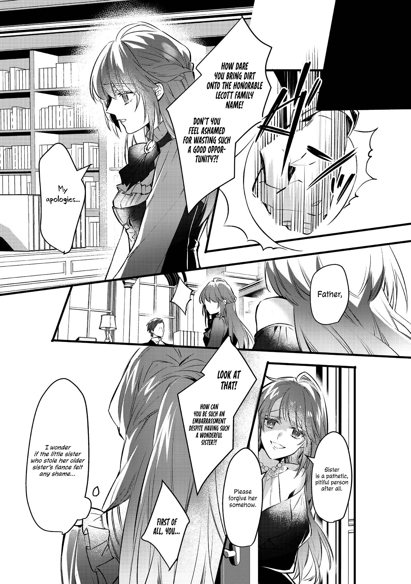 Halaman dari Konyaku Haki Sareta Kaedama Reijou, Hatsukoi no Toshiue Ouji ni Dekiai Sareru Chapter 1
