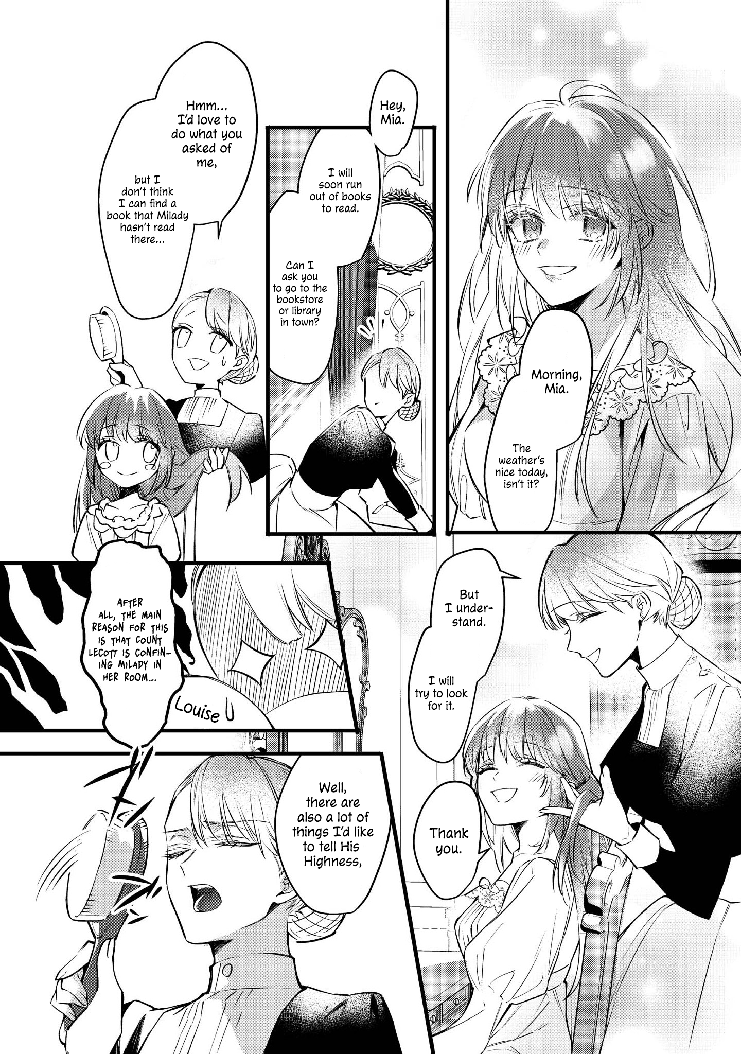 Halaman dari Konyaku Haki Sareta Kaedama Reijou, Hatsukoi no Toshiue Ouji ni Dekiai Sareru Chapter 1
