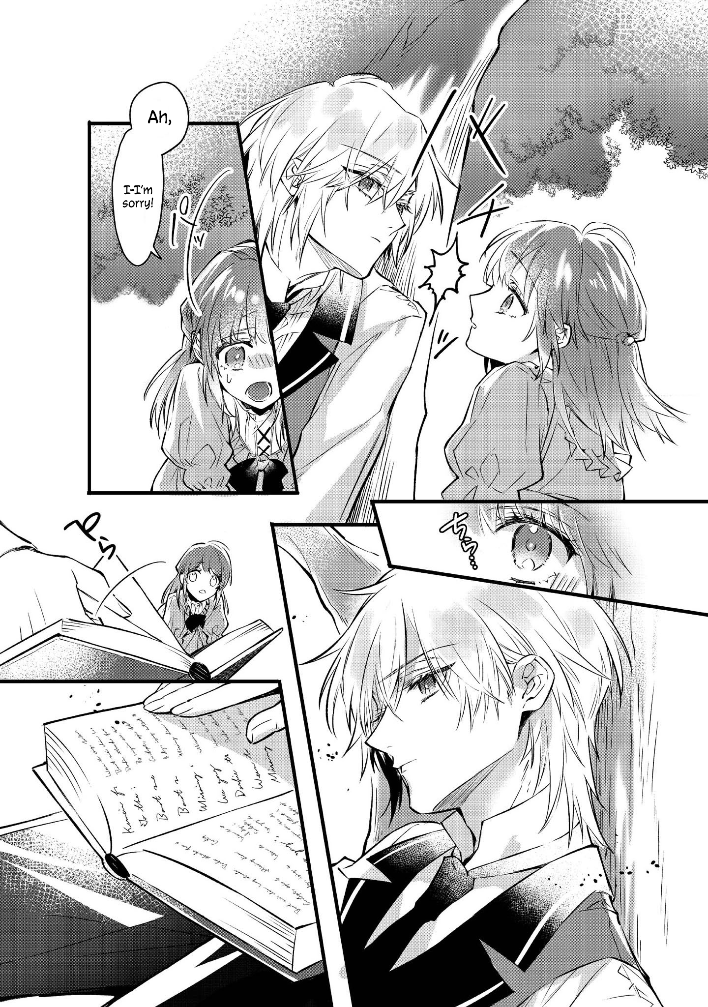 Halaman dari Konyaku Haki Sareta Kaedama Reijou, Hatsukoi no Toshiue Ouji ni Dekiai Sareru Chapter 1