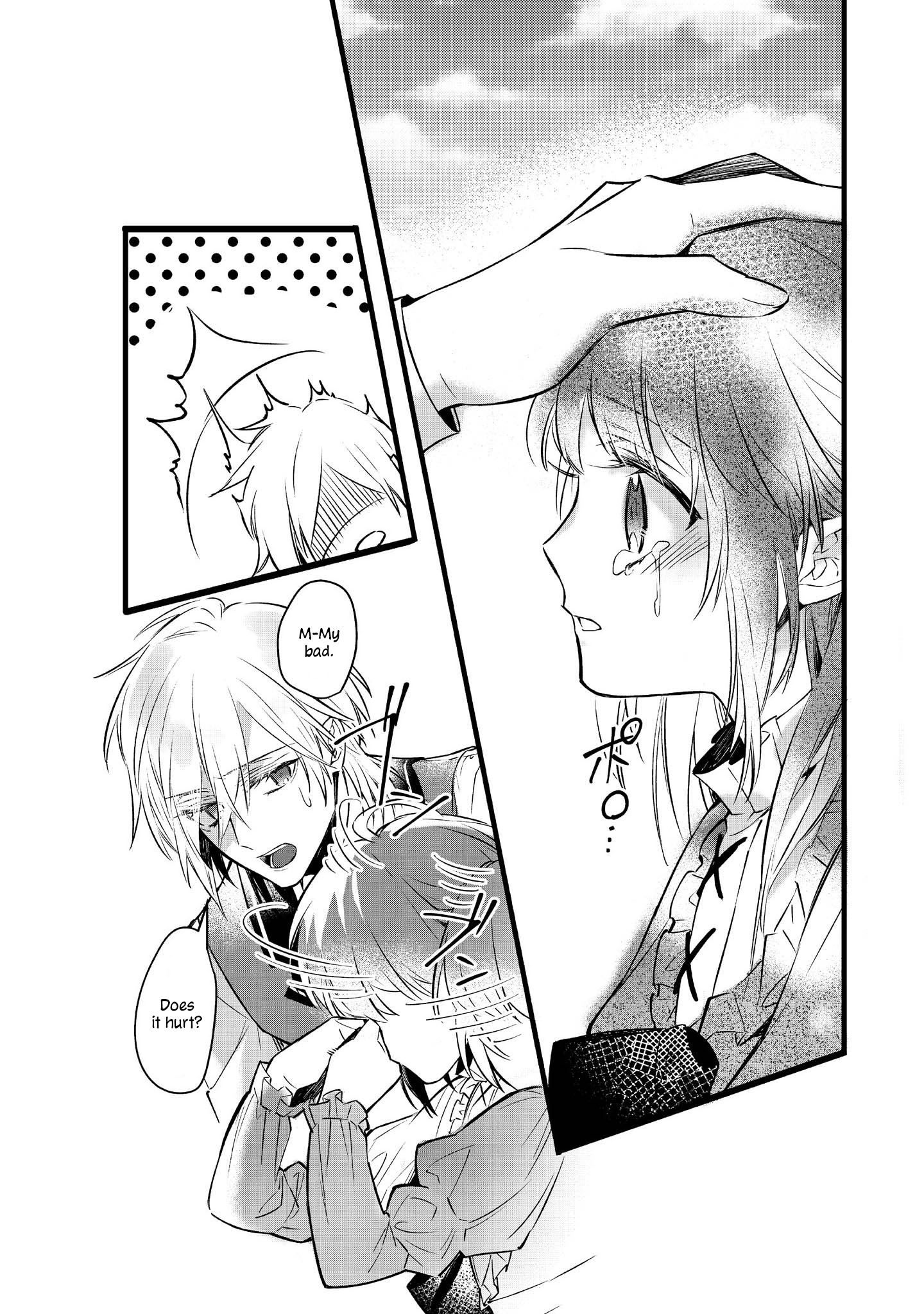 Halaman dari Konyaku Haki Sareta Kaedama Reijou, Hatsukoi no Toshiue Ouji ni Dekiai Sareru Chapter 1
