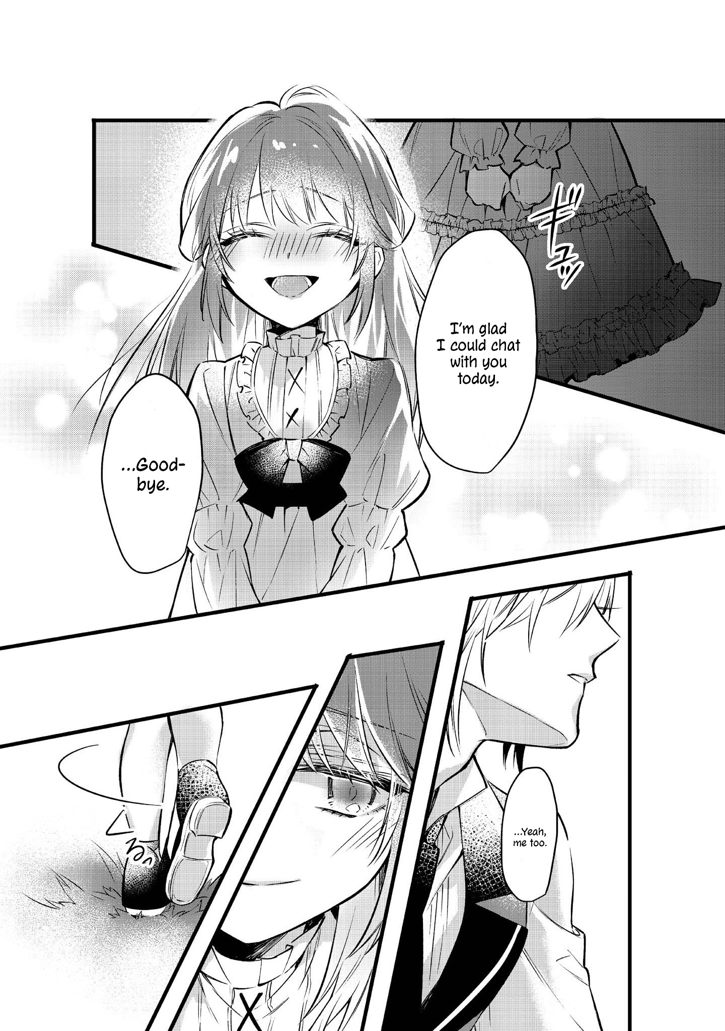 Halaman dari Konyaku Haki Sareta Kaedama Reijou, Hatsukoi no Toshiue Ouji ni Dekiai Sareru Chapter 1