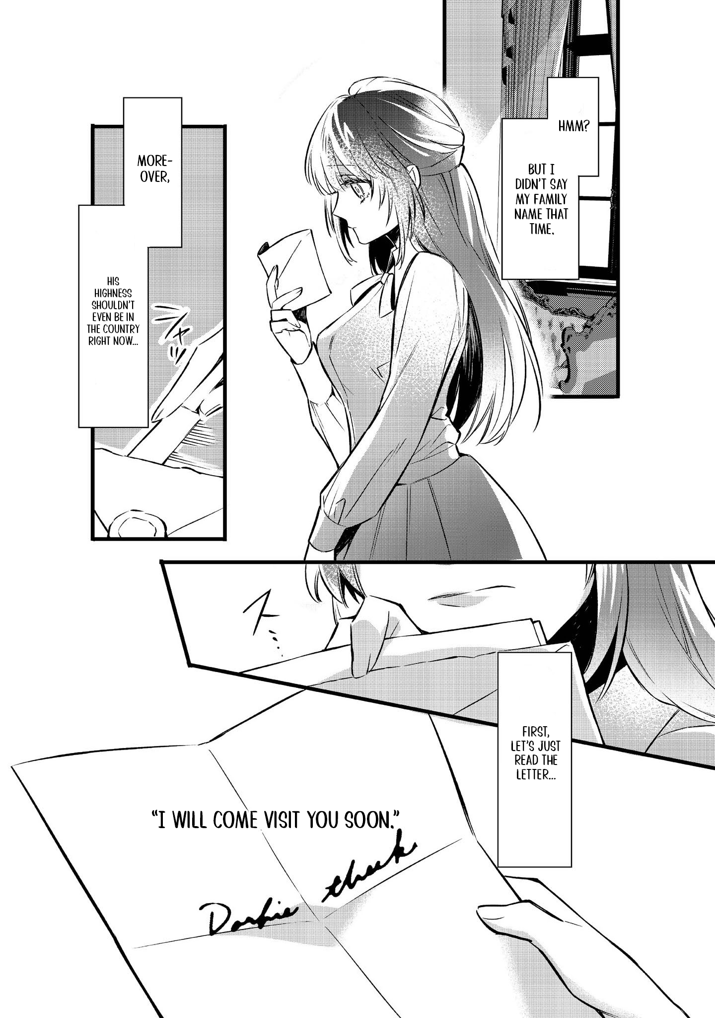 Halaman dari Konyaku Haki Sareta Kaedama Reijou, Hatsukoi no Toshiue Ouji ni Dekiai Sareru Chapter 1