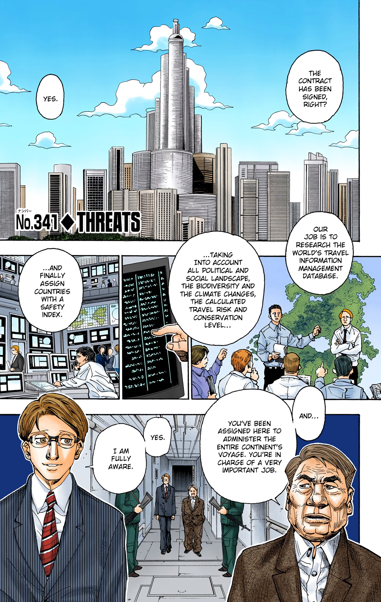 Halaman dari Hunter x Hunter (Official Colored) Chapter 341