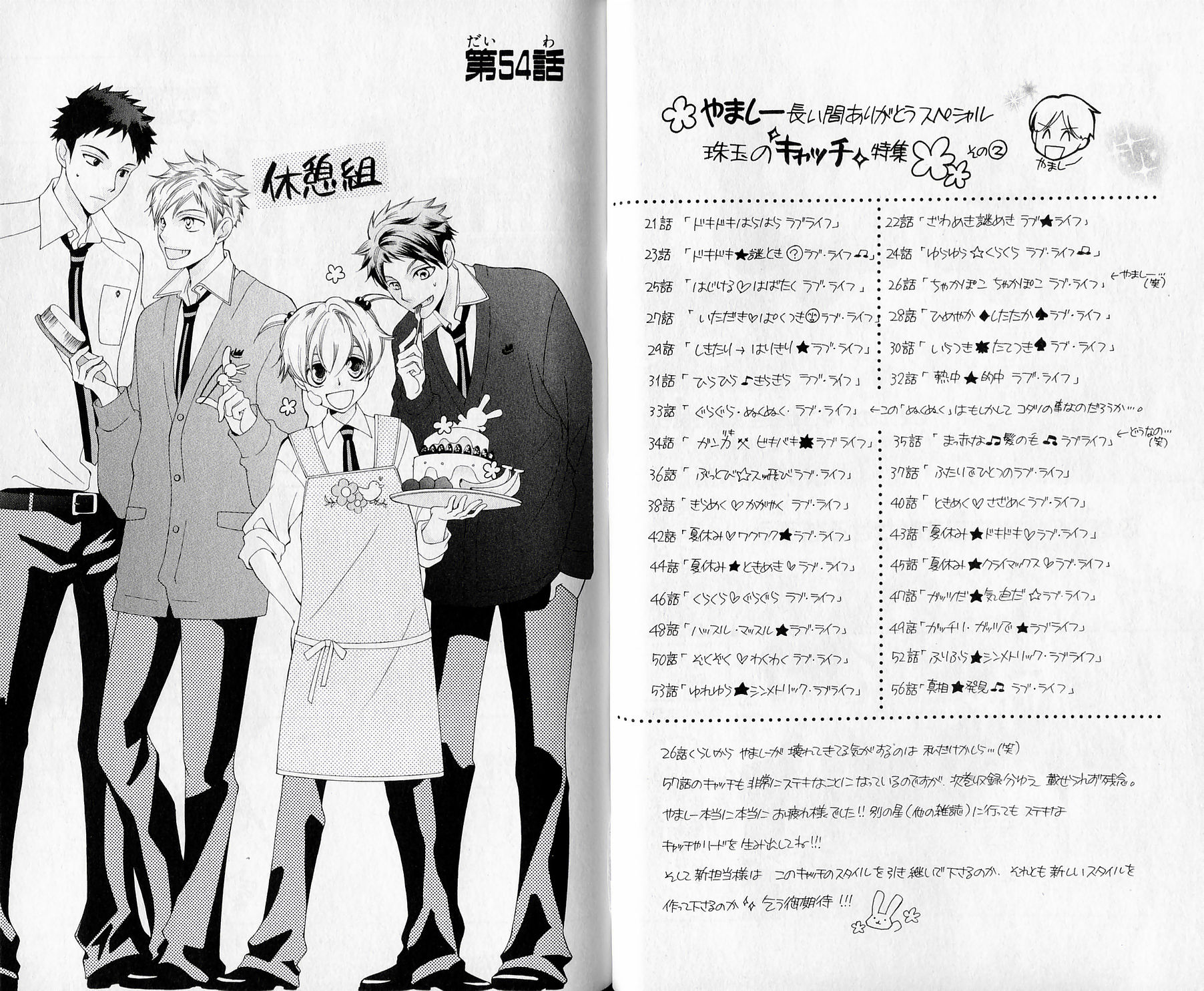 Halaman dari Ouran High School Host Club Chapter 54