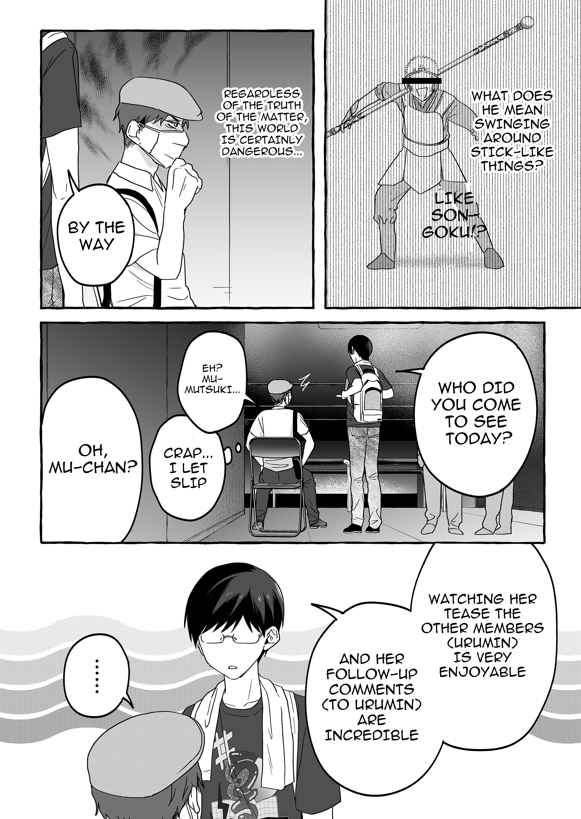 Halaman dari Damedol to Sekai ni Hitori Dake no Fan Chapter 37
