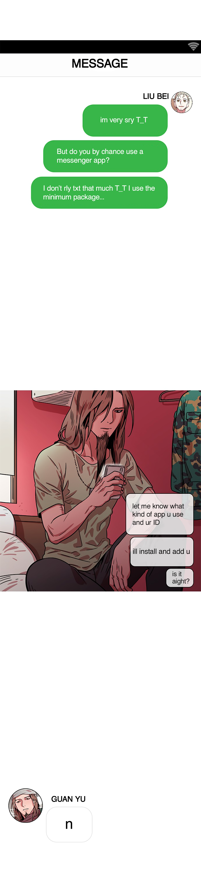 Halaman dari Texts of the Three Kingdoms Chapter 7