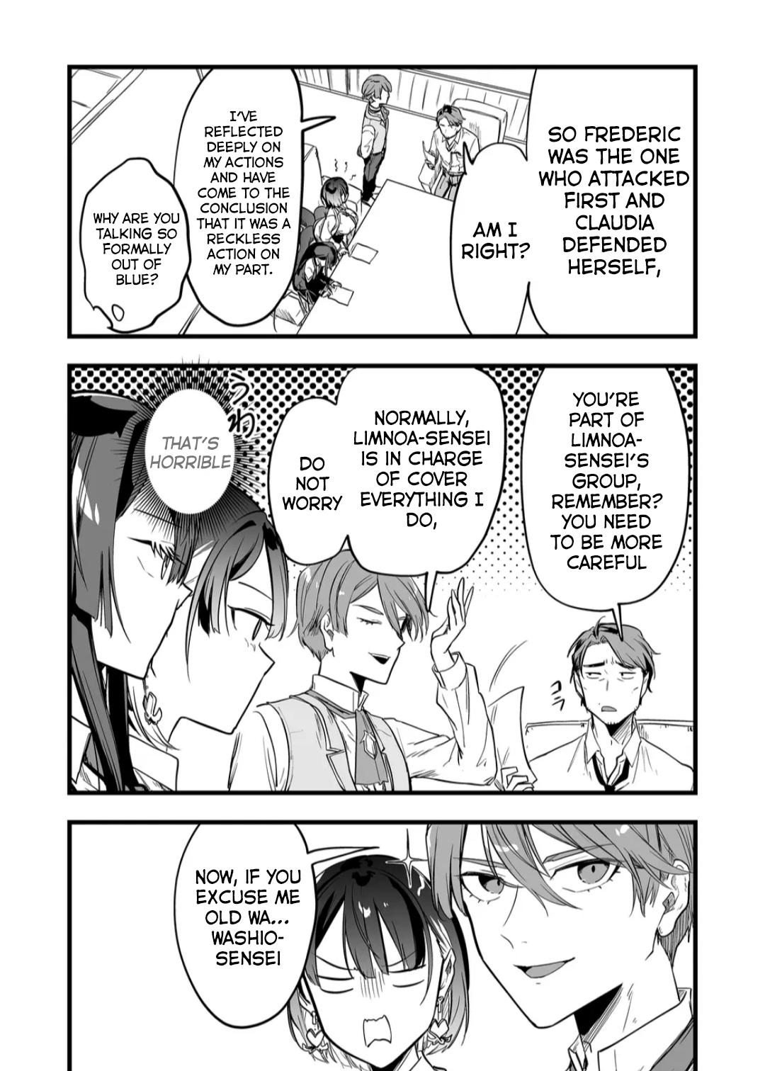 Halaman dari "Ano Toki Tasukete Itadaita Monster Musume desu." Isekai Ossan Kyoushi Totsuzen no Moteki ni Konwaku suru Chapter 9