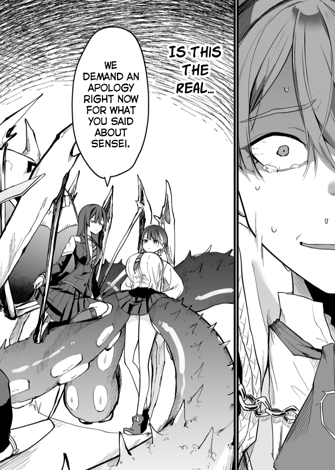 Halaman dari "Ano Toki Tasukete Itadaita Monster Musume desu." Isekai Ossan Kyoushi Totsuzen no Moteki ni Konwaku suru Chapter 9