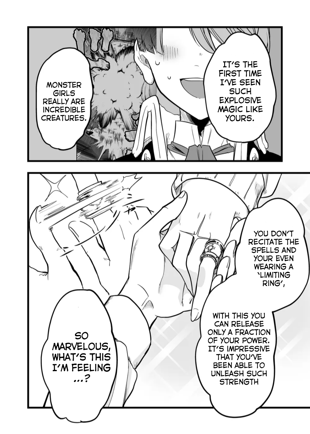 Halaman dari "Ano Toki Tasukete Itadaita Monster Musume desu." Isekai Ossan Kyoushi Totsuzen no Moteki ni Konwaku suru Chapter 9