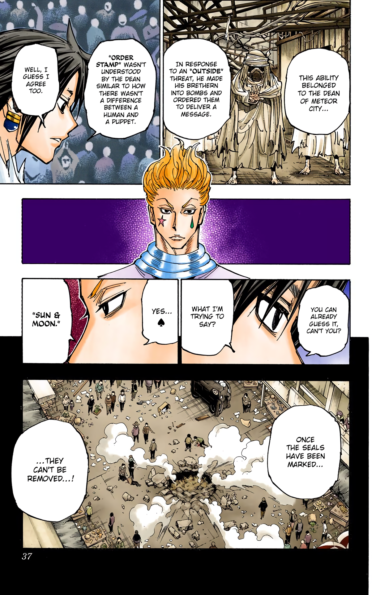 Halaman dari HUNTER x HUNTER (Official Colored) Chapter 352