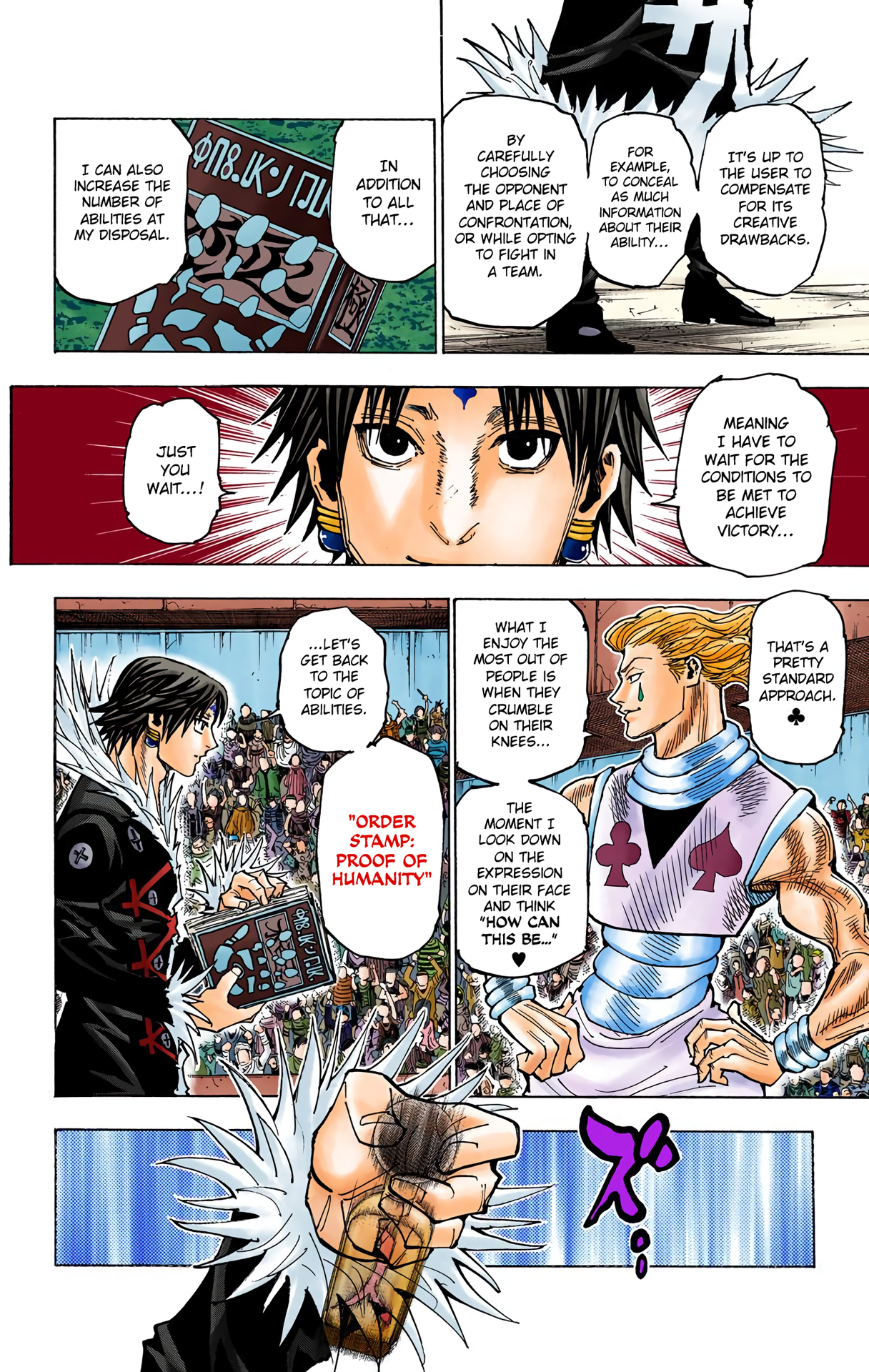 Halaman dari HUNTER x HUNTER (Official Colored) Chapter 352