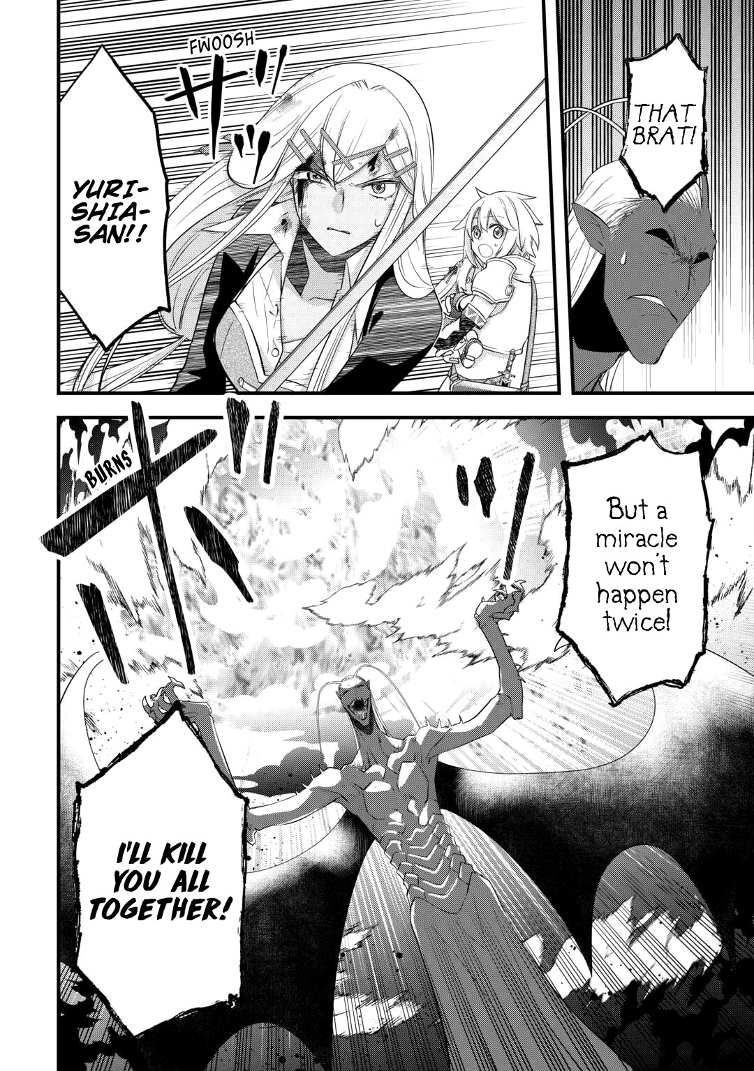 Halaman dari Kanchigai no Atelier Meister - Eiyuu Party no Moto Zatsuyougakari ga, Jitsu wa Sentou Igai ga SSS Rank Datta to Iu Yoku Aru Hanashi Chapter 51