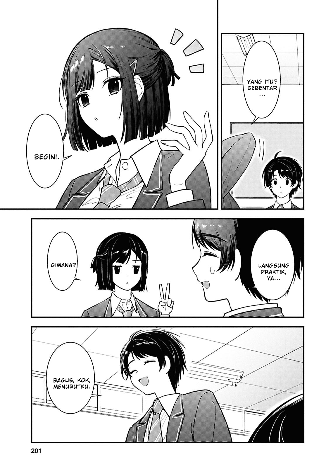 Tonari no Seki no Yankee Shimizu-san ga Kami wo Kuroku Sometekita Chapter 11 - halaman 19
