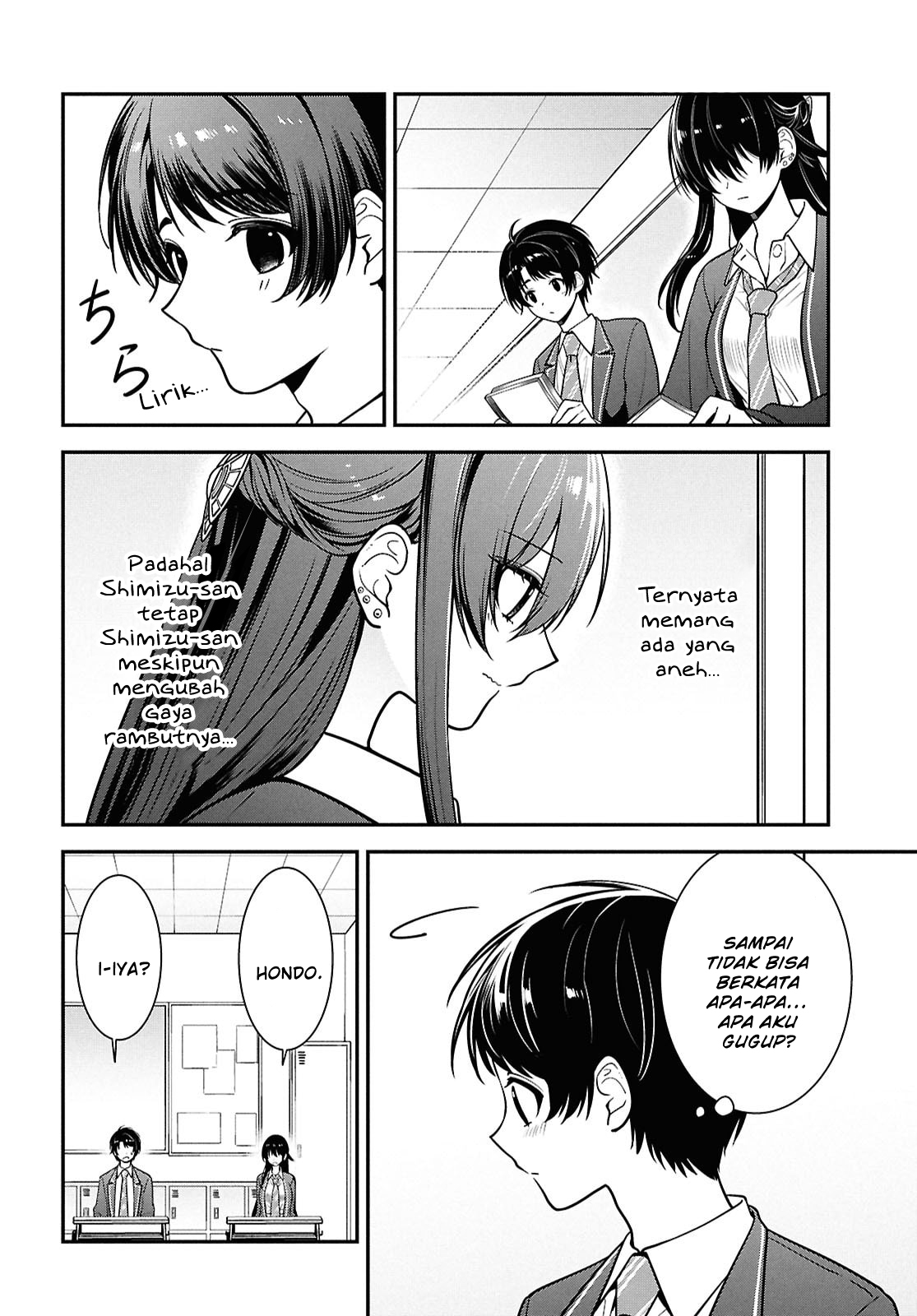Tonari no Seki no Yankee Shimizu-san ga Kami wo Kuroku Sometekita Chapter 11 - halaman 30