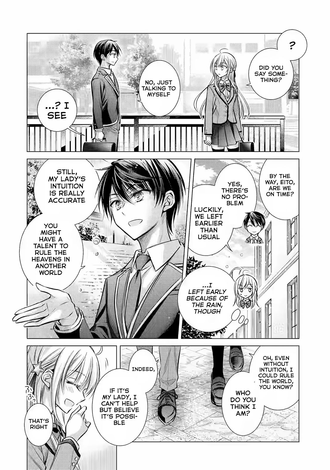 Halaman dari Ore ga Kokuhaku Sarete Kara, Ojou no Yousu ga Okashii Chapter 1.2