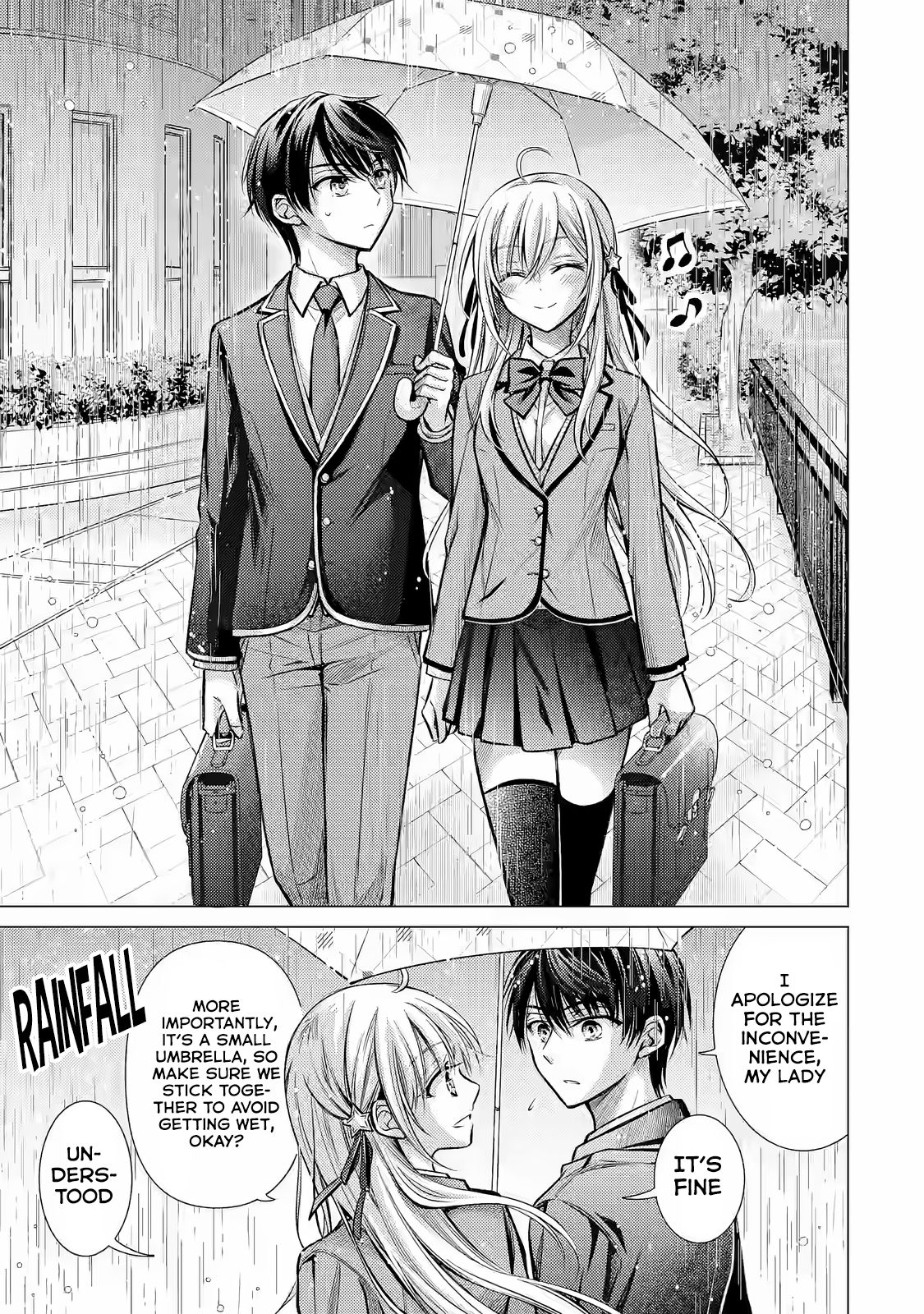 Halaman dari Ore ga Kokuhaku Sarete Kara, Ojou no Yousu ga Okashii Chapter 1.2