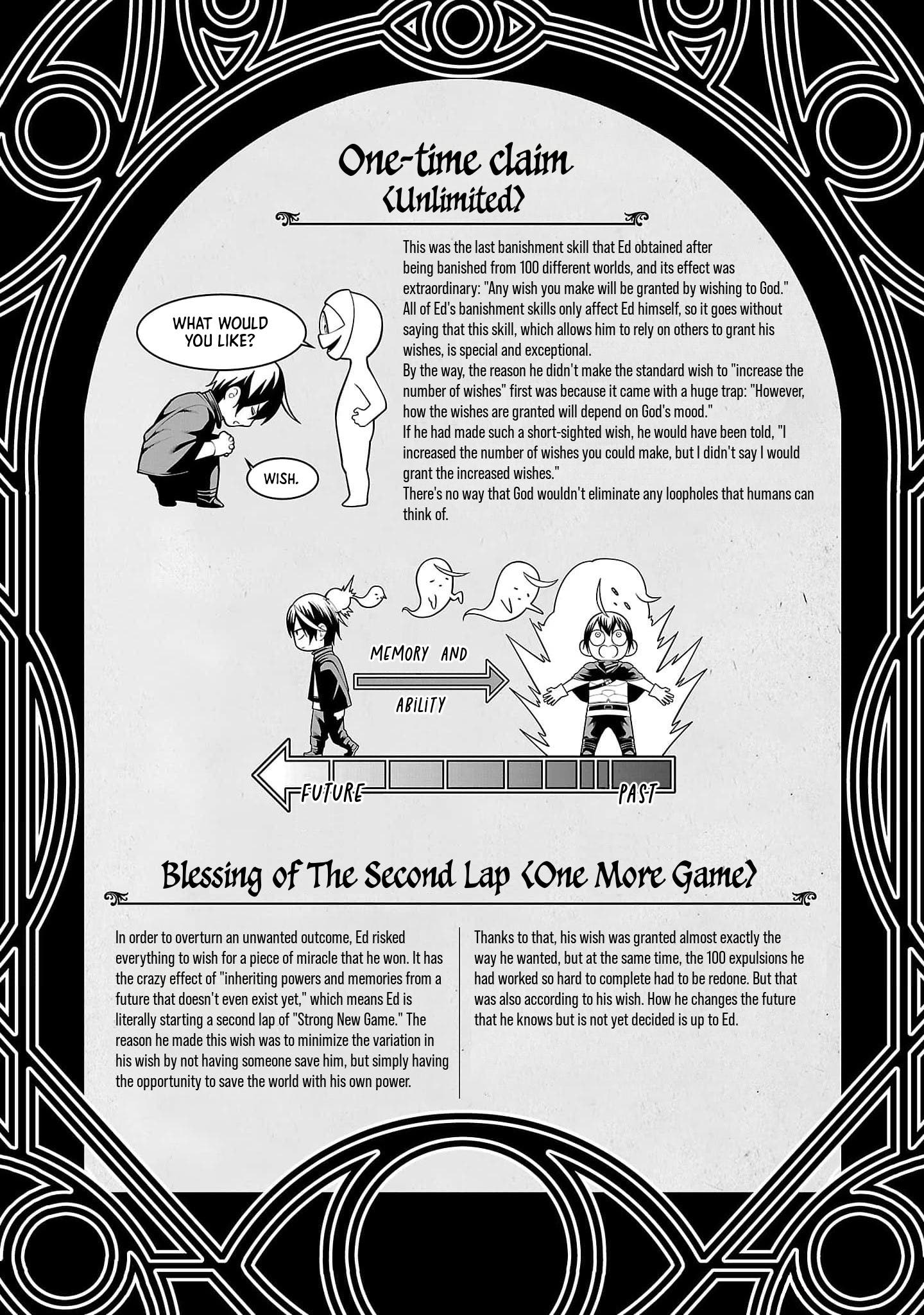 Halaman dari Tsuihousareru Tabi ni Skill wo Te ni Ireta Ore ga, 100 no Isekai de 2-shuume Musou Chapter 10.5