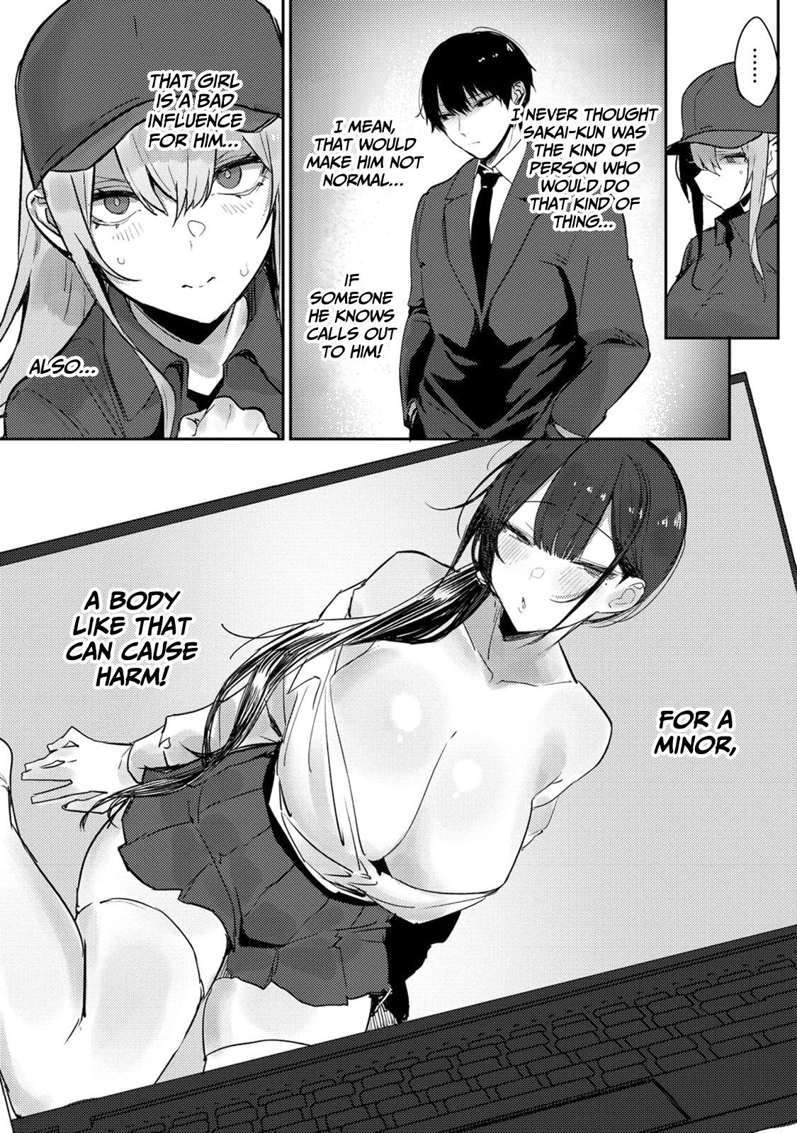 Halaman dari Mukuchina Miyashita-san no Shikiyoku Channel Chapter 6