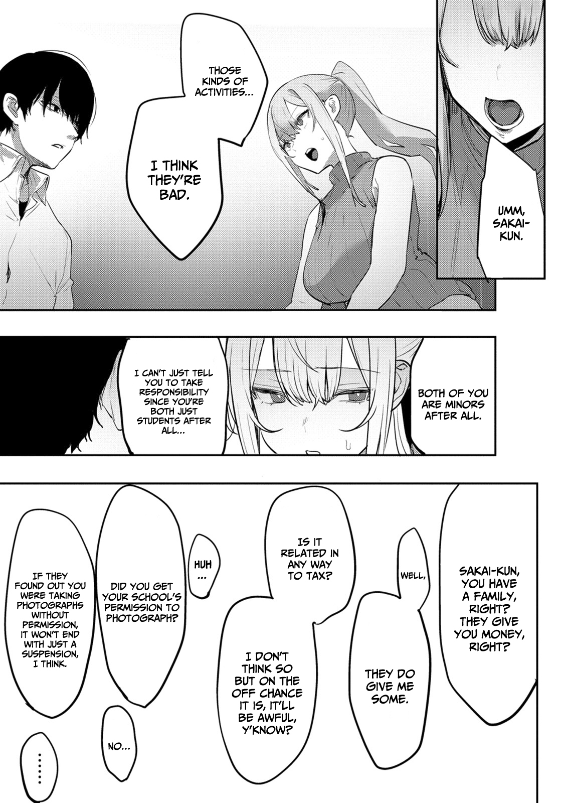 Halaman dari Mukuchina Miyashita-san no Shikiyoku Channel Chapter 6