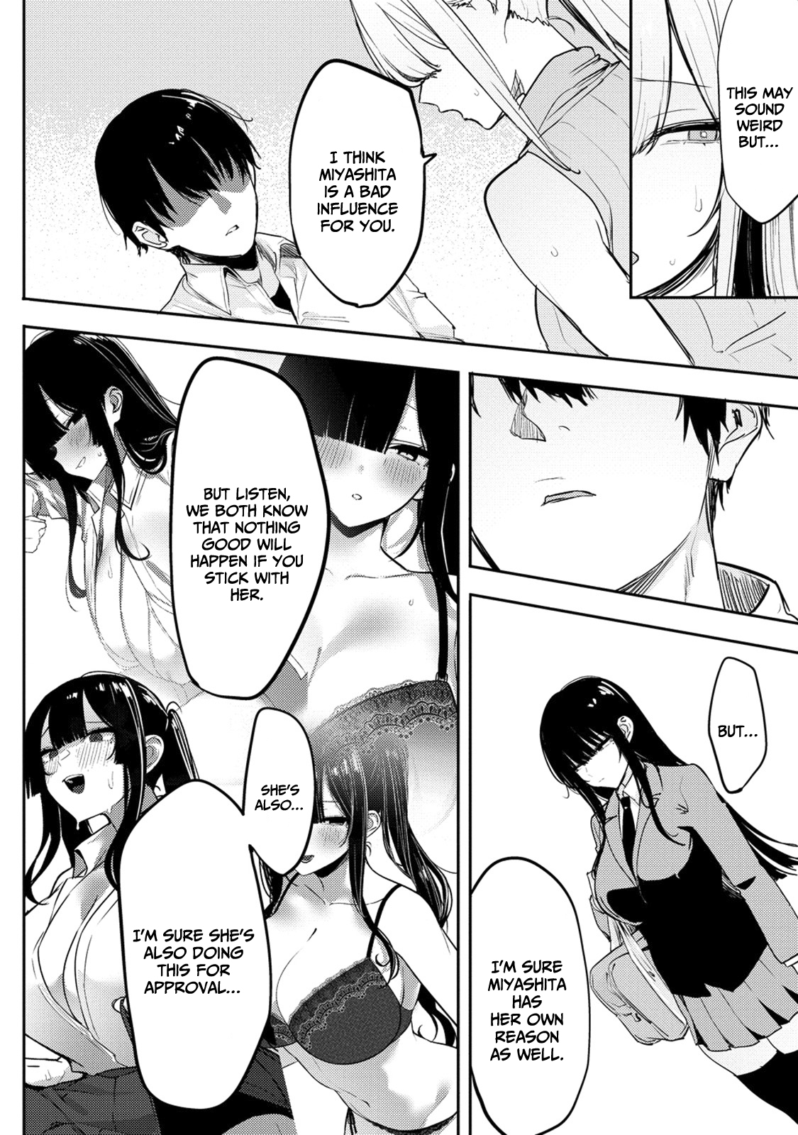 Halaman dari Mukuchina Miyashita-san no Shikiyoku Channel Chapter 6