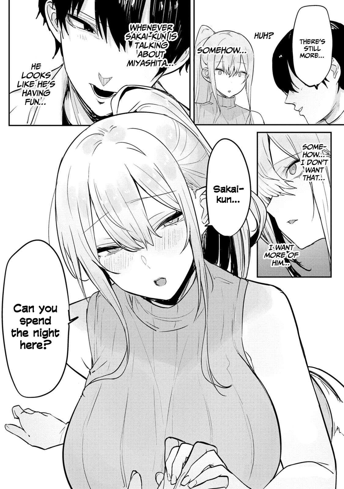 Halaman dari Mukuchina Miyashita-san no Shikiyoku Channel Chapter 6