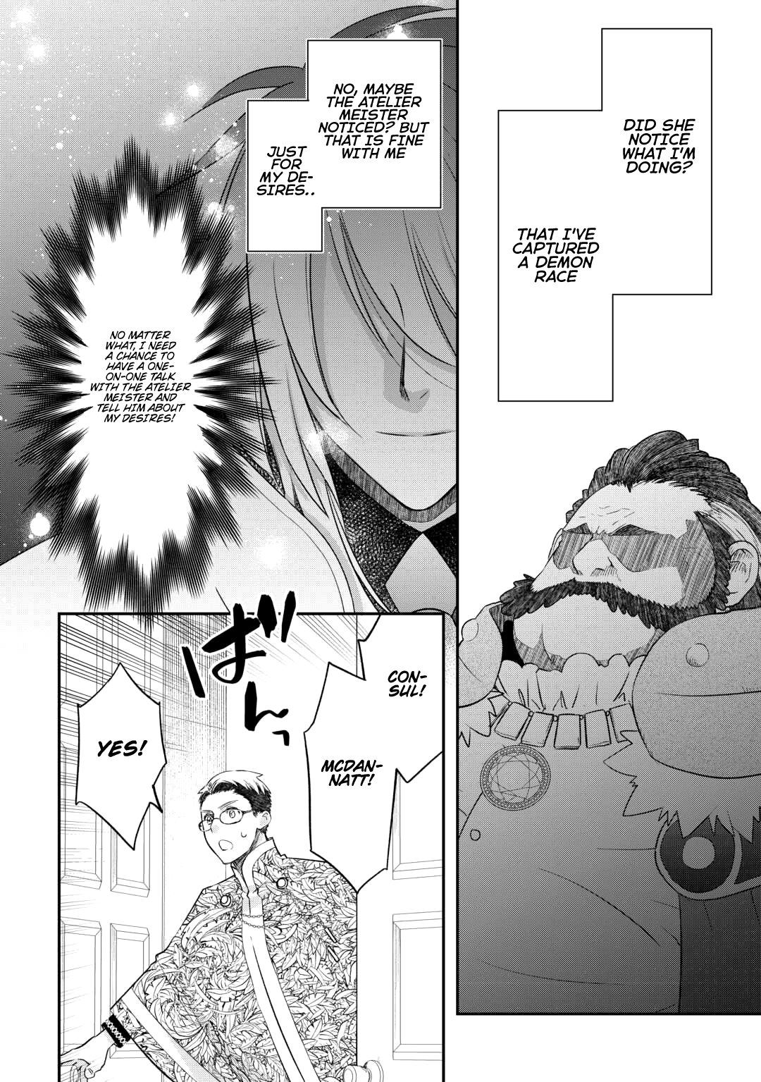 Halaman dari Kanchigai no Atelier Meister - Eiyuu Party no Moto Zatsuyougakari ga, Jitsu wa Sentou Igai ga SSS Rank Datta to Iu Yoku Aru Hanashi Chapter 41