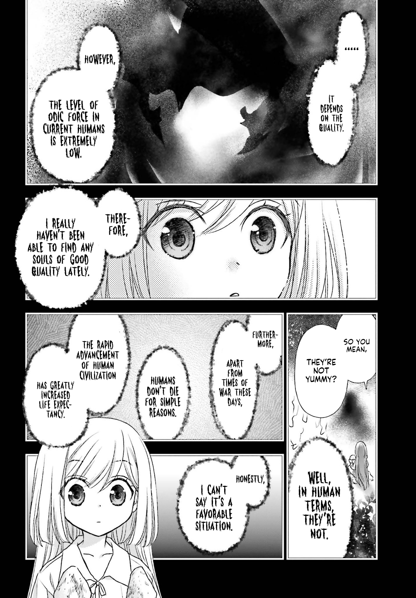 Shinigami ni Sodaterareta Shoujo wa Shikkoku no Tsurugi o Mune ni Idaku Chapter 20 Page 9