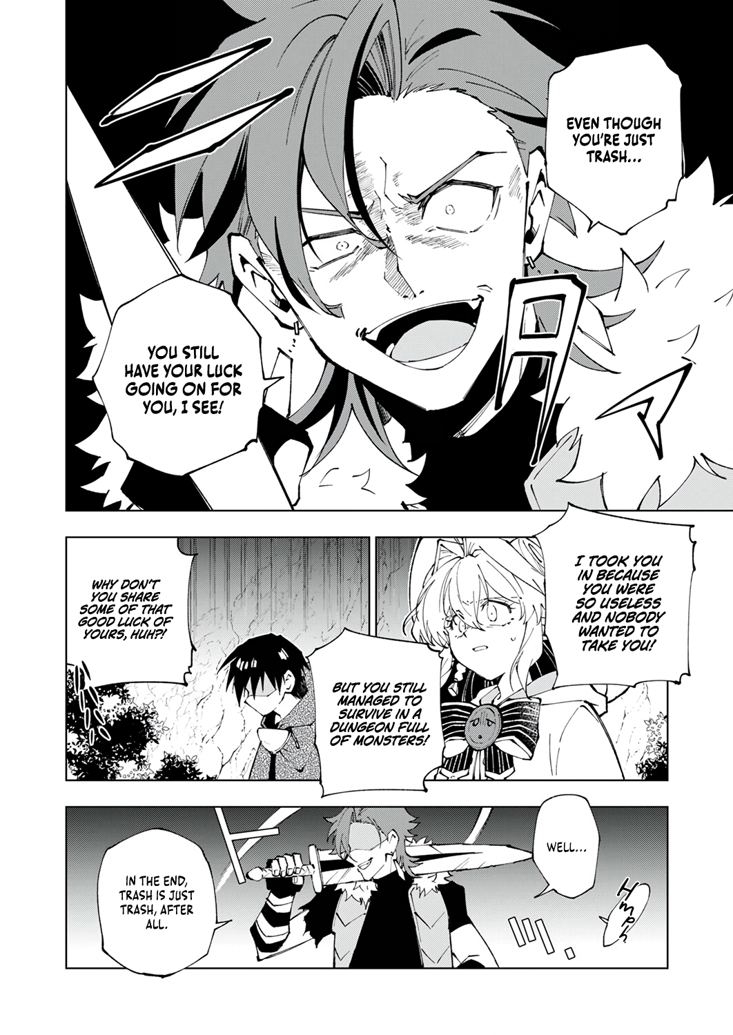 Halaman dari Gomi Sukiru [Suteru] ga [Shushasentaku] ni Kakusei Shitanode, Saikou Nando no Dai Meikyuu wo Kanzen Koryaku Suru ~Munouda to Pati wo Tsuihosareta Shounen ga Saikyou ni Itaru Made~ Chapter 5