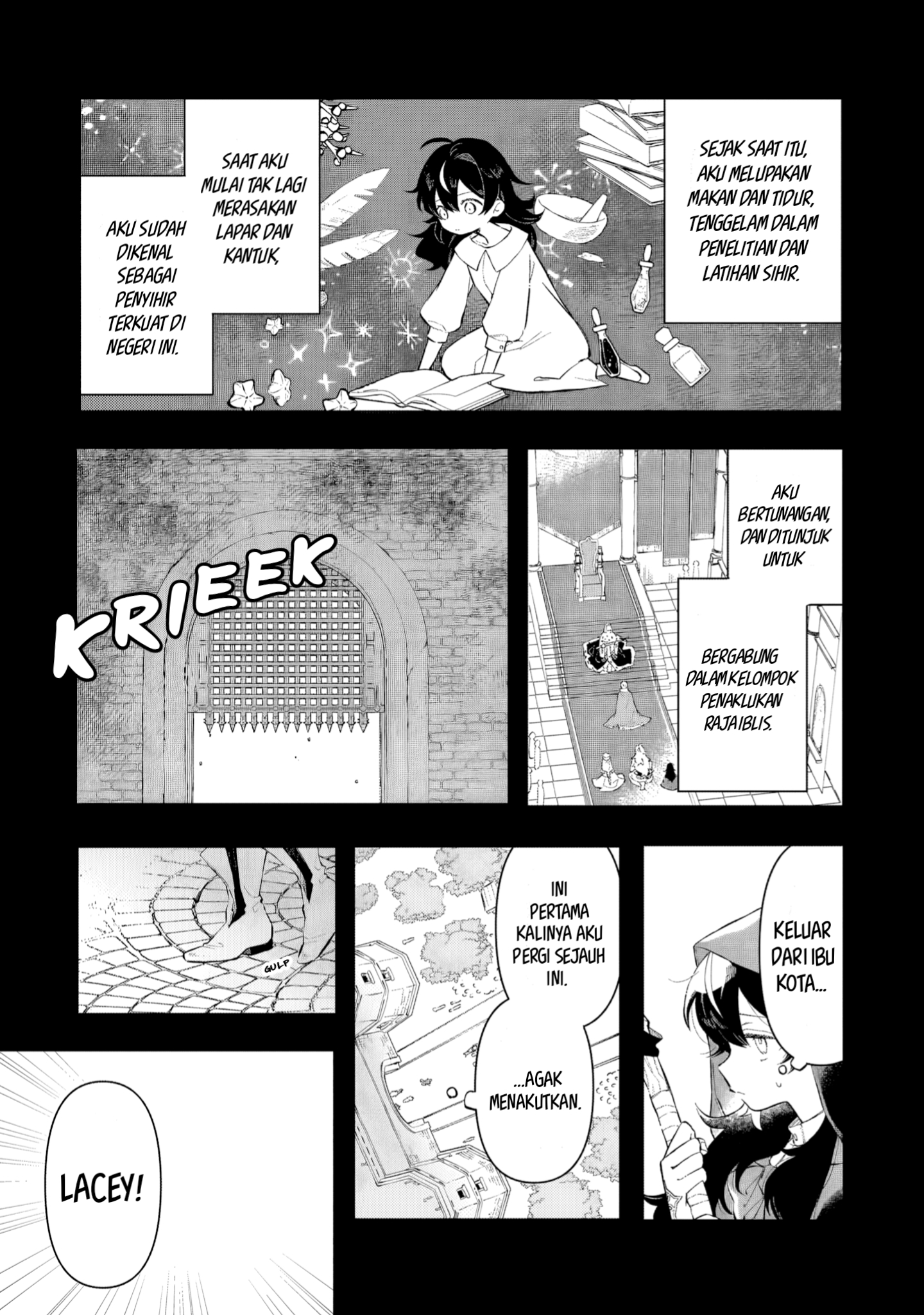 Akatsuki no Majo Lacey wa Jiyuu ni Ikitai: Maou Toubatsu wo Oeta node, Nonbiri Omise wo Hirakimasu Chapter 3 - halaman 24