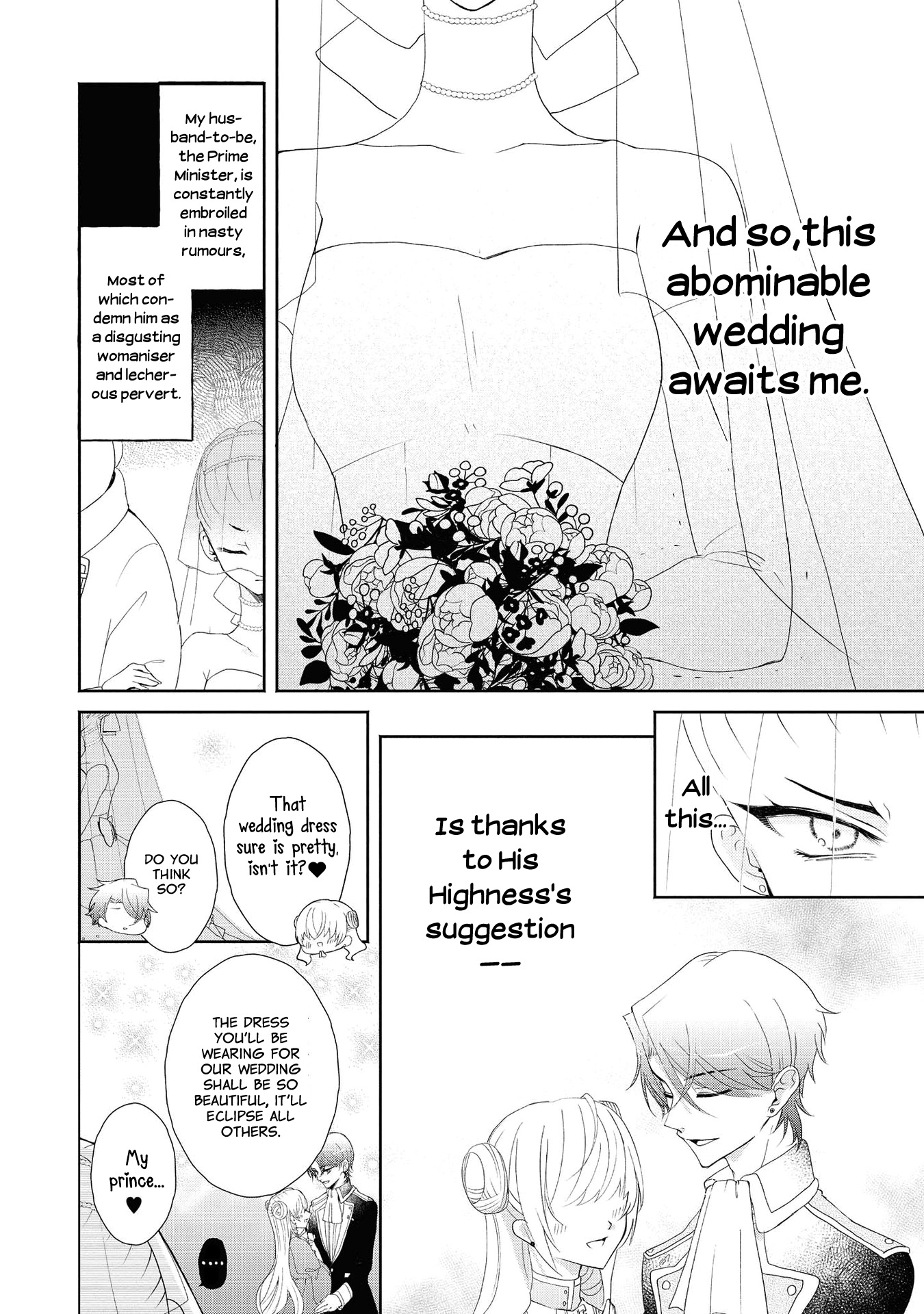 Halaman dari Though I May Be a Villainess, I'll Show You I Can Obtain Happiness! Chapter 4
