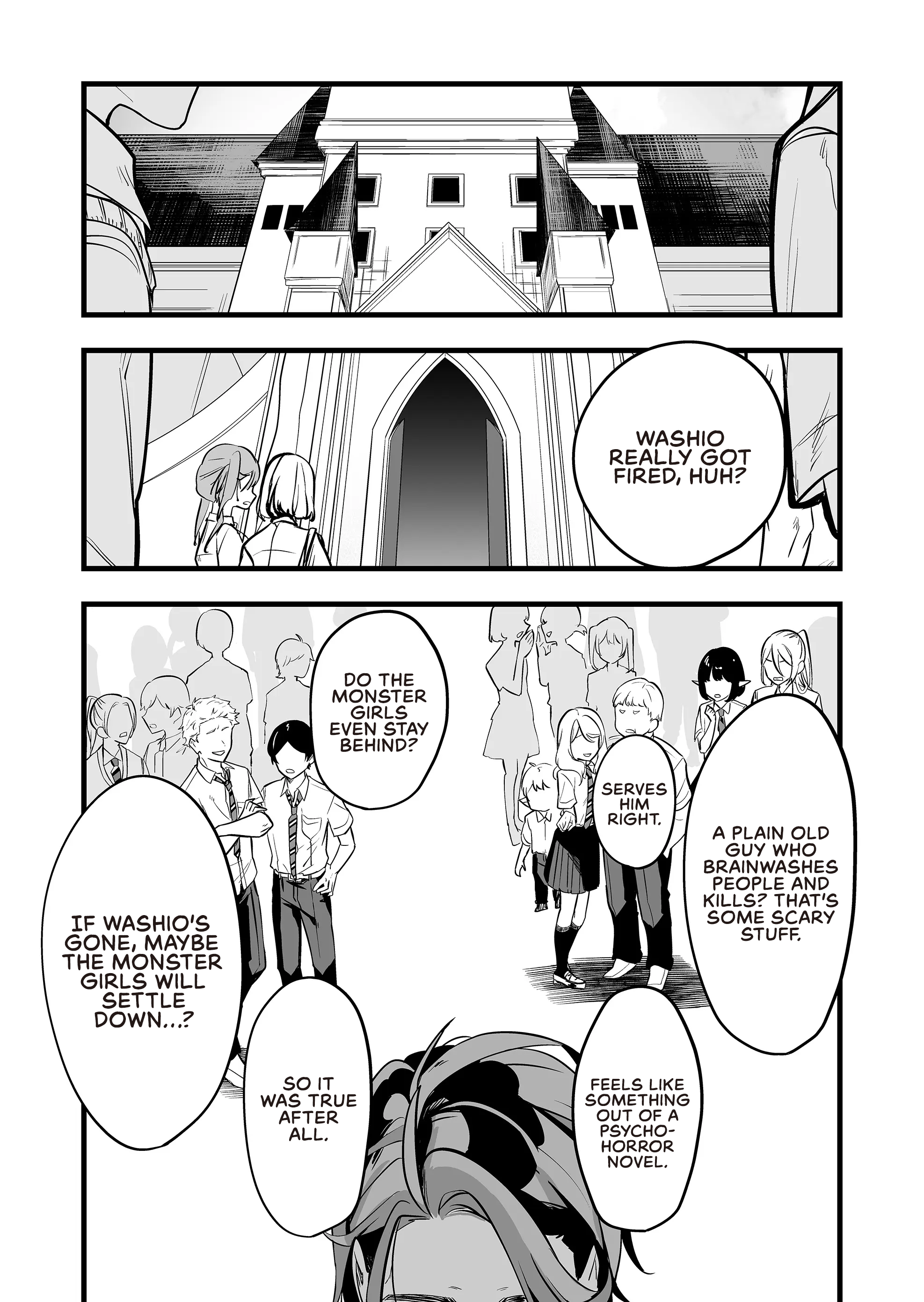 Halaman dari "Ano Toki Tasukete Itadaita Monster Musume desu." Isekai Ossan Kyoushi Totsuzen no Moteki ni Konwaku suru Chapter 31