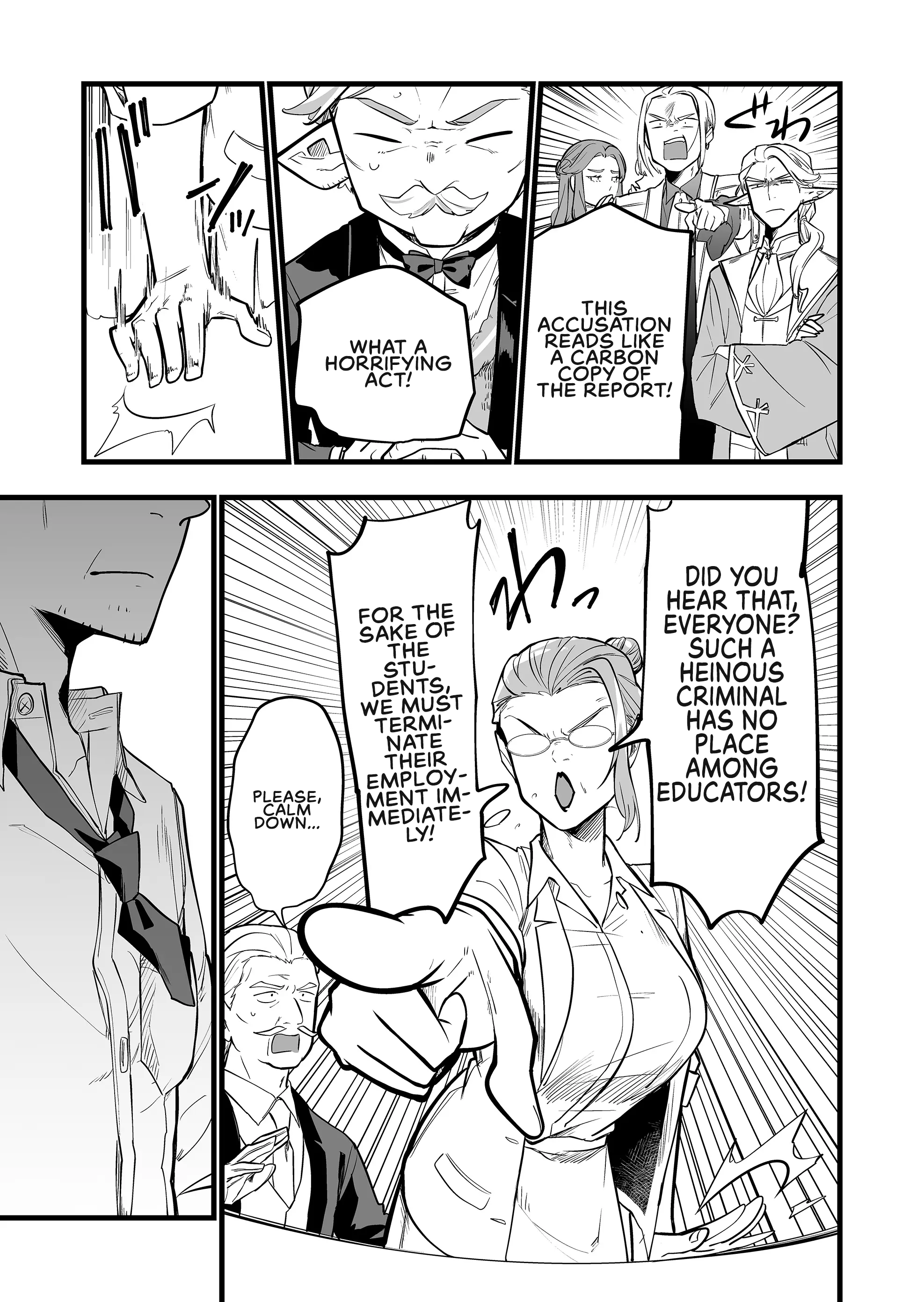 Halaman dari "Ano Toki Tasukete Itadaita Monster Musume desu." Isekai Ossan Kyoushi Totsuzen no Moteki ni Konwaku suru Chapter 31