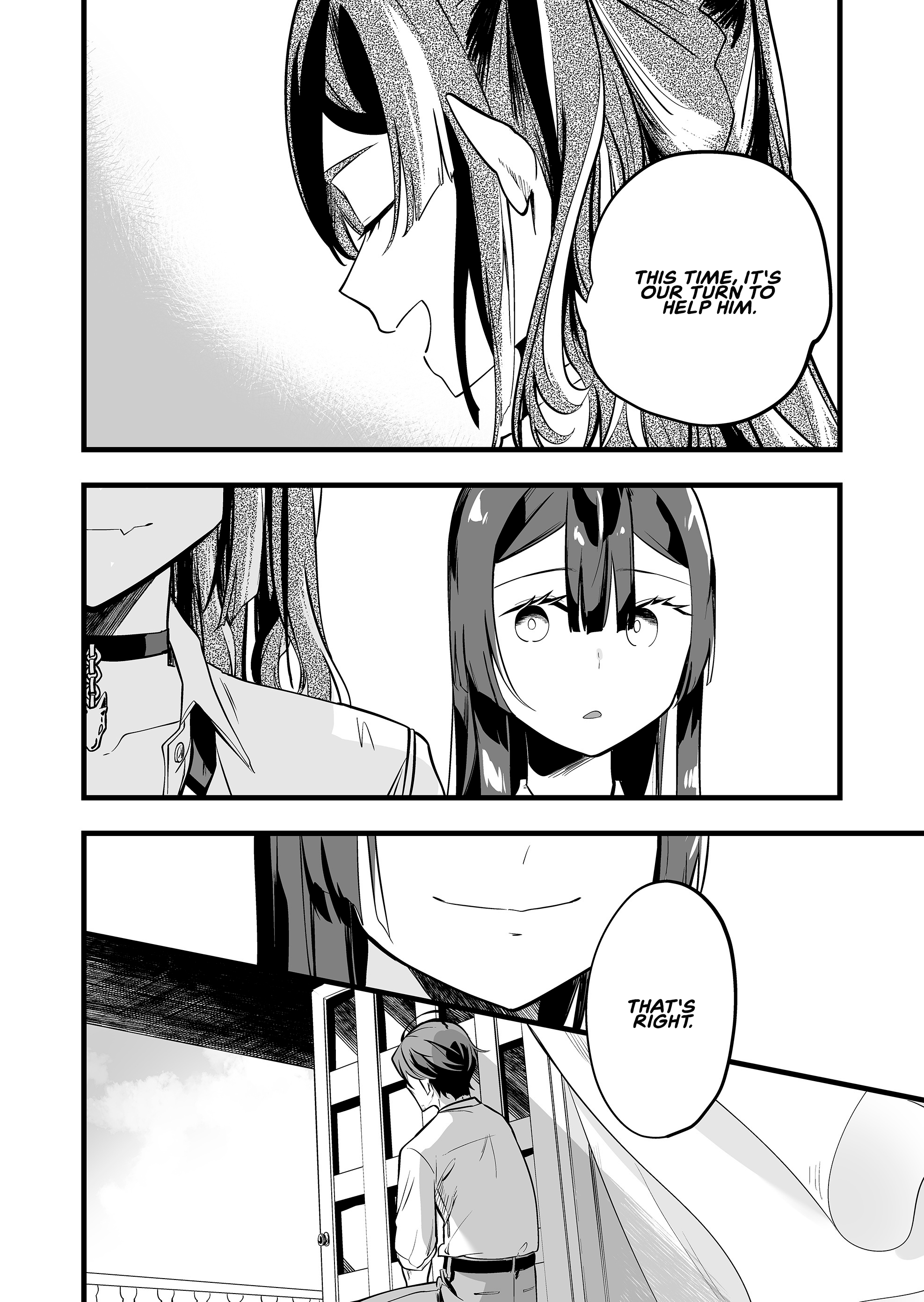 Halaman dari "Ano Toki Tasukete Itadaita Monster Musume desu." Isekai Ossan Kyoushi Totsuzen no Moteki ni Konwaku suru Chapter 34